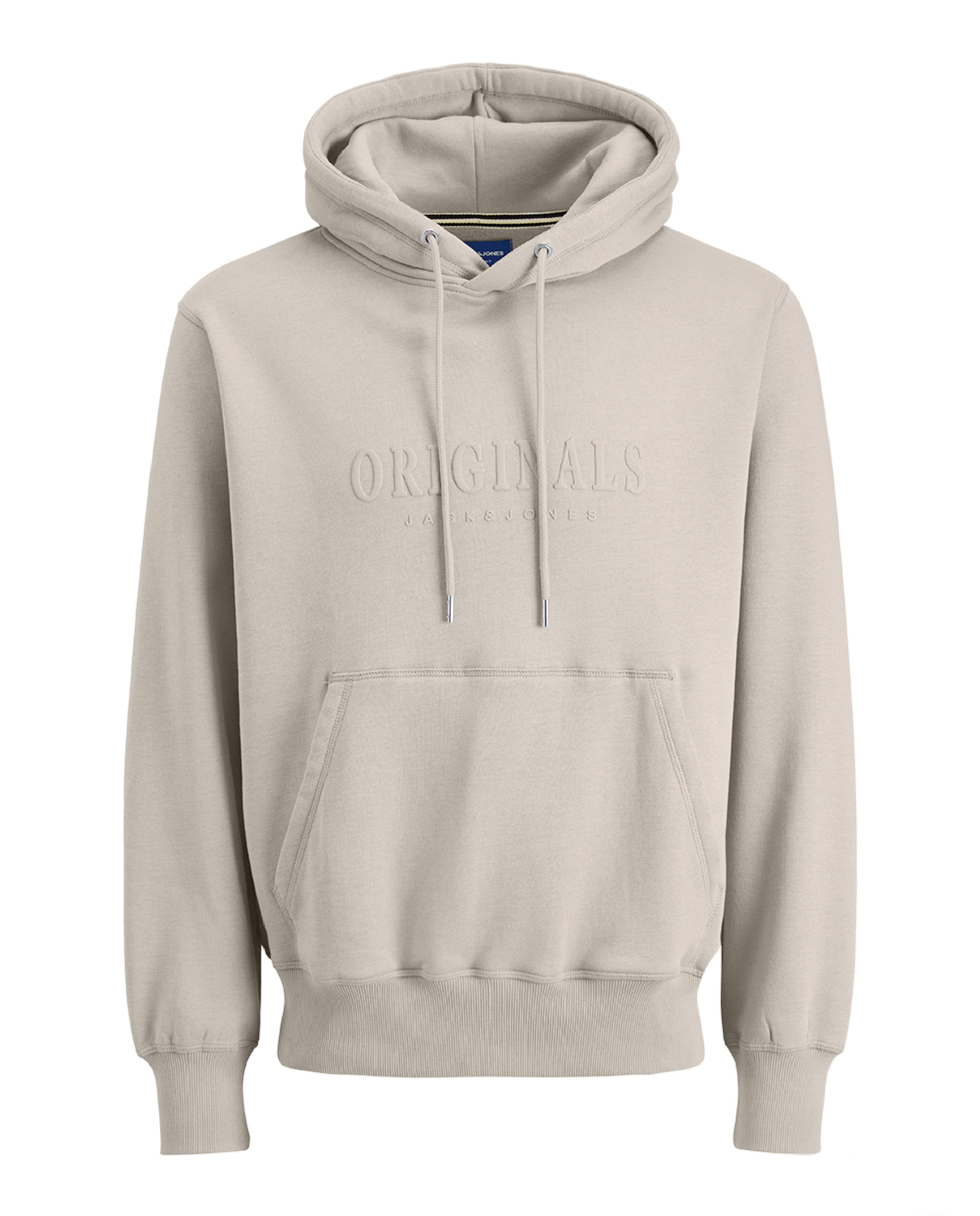 Sweatshirt com Capuz, Manga Comprida e Estampado à Frente Creme-5