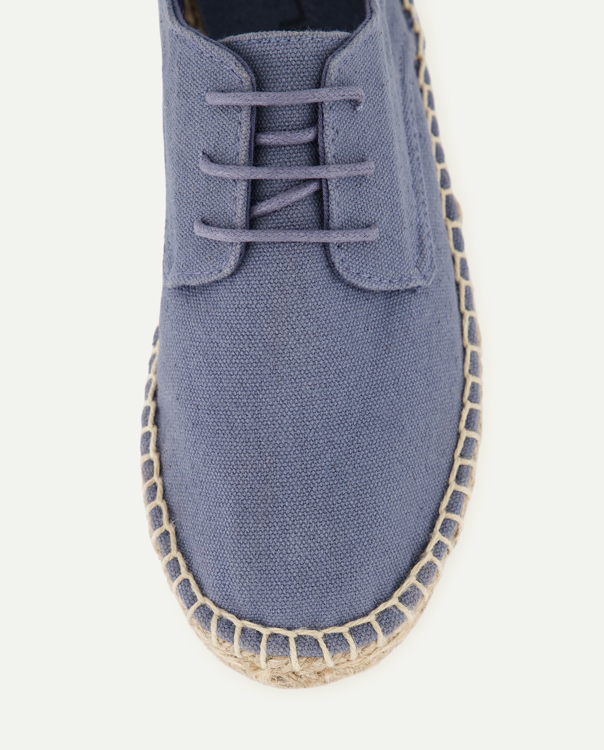 Zapato de niño de yute con cordones efecto lavado 430 Azul oscuro-5