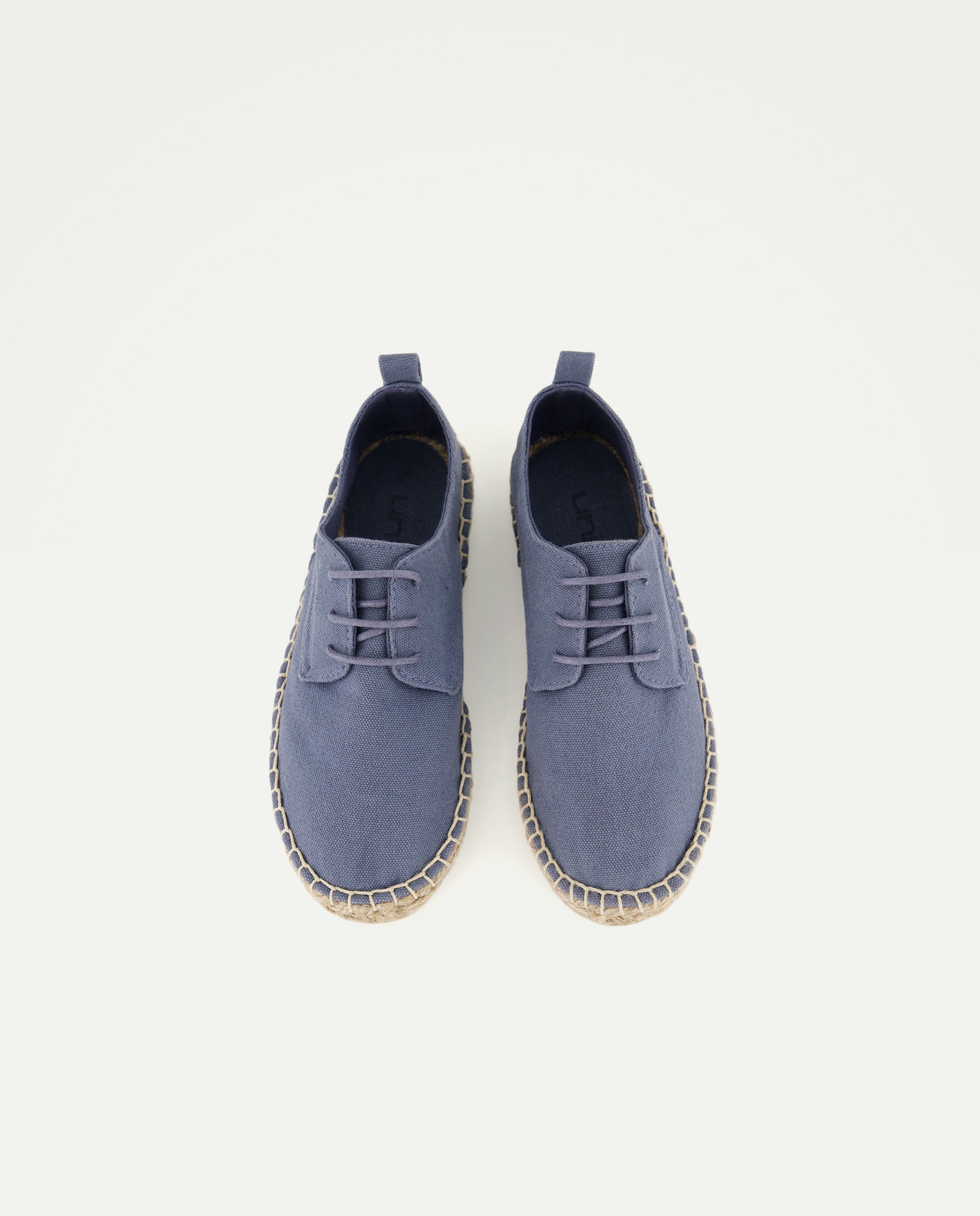 Zapato de niño de yute con cordones efecto lavado 430 Azul oscuro-4