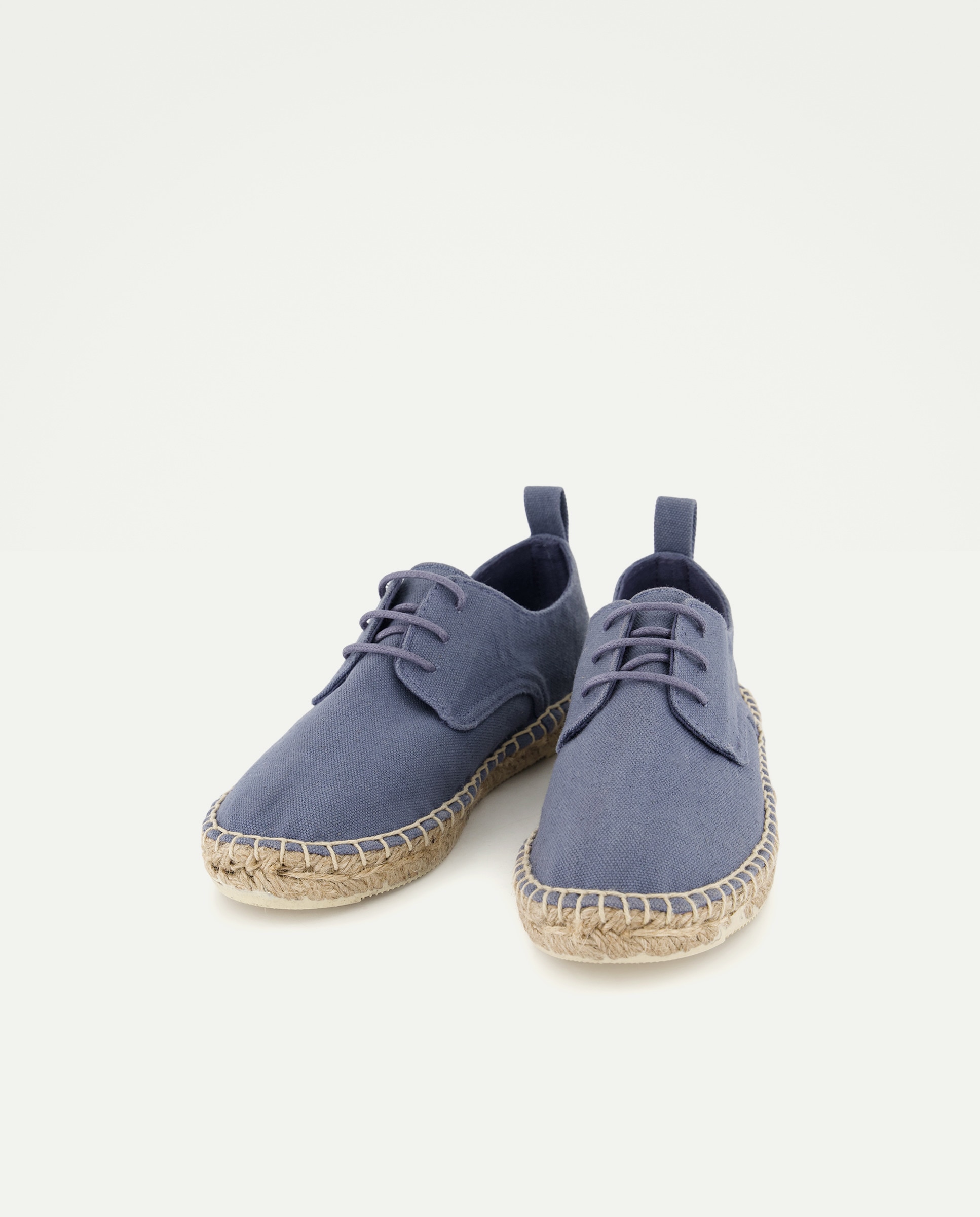 Zapato de niño de yute con cordones efecto lavado 430 Azul oscuro-2