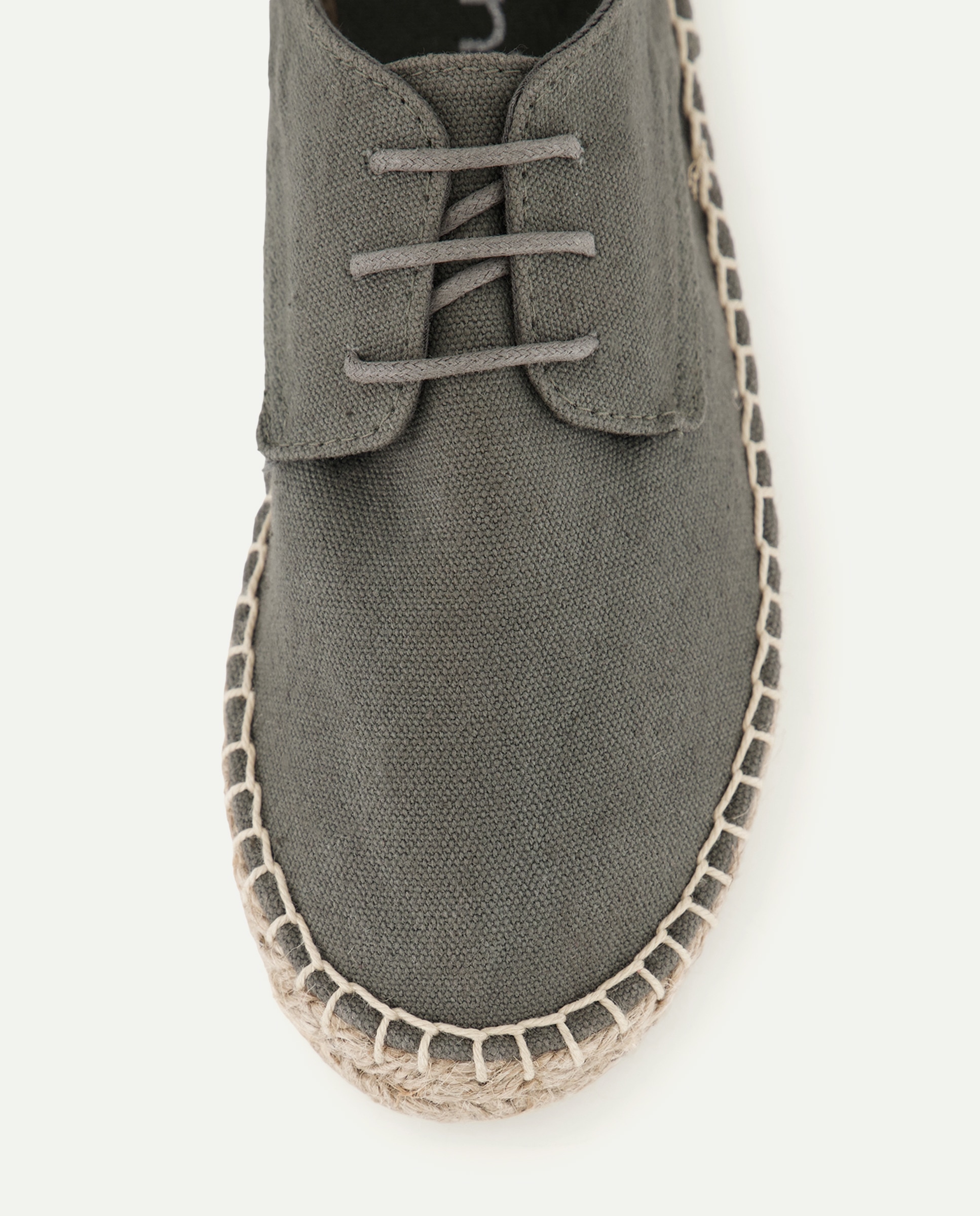 Zapato de niño de yute con cordones efecto lavado 520 Kaki-5