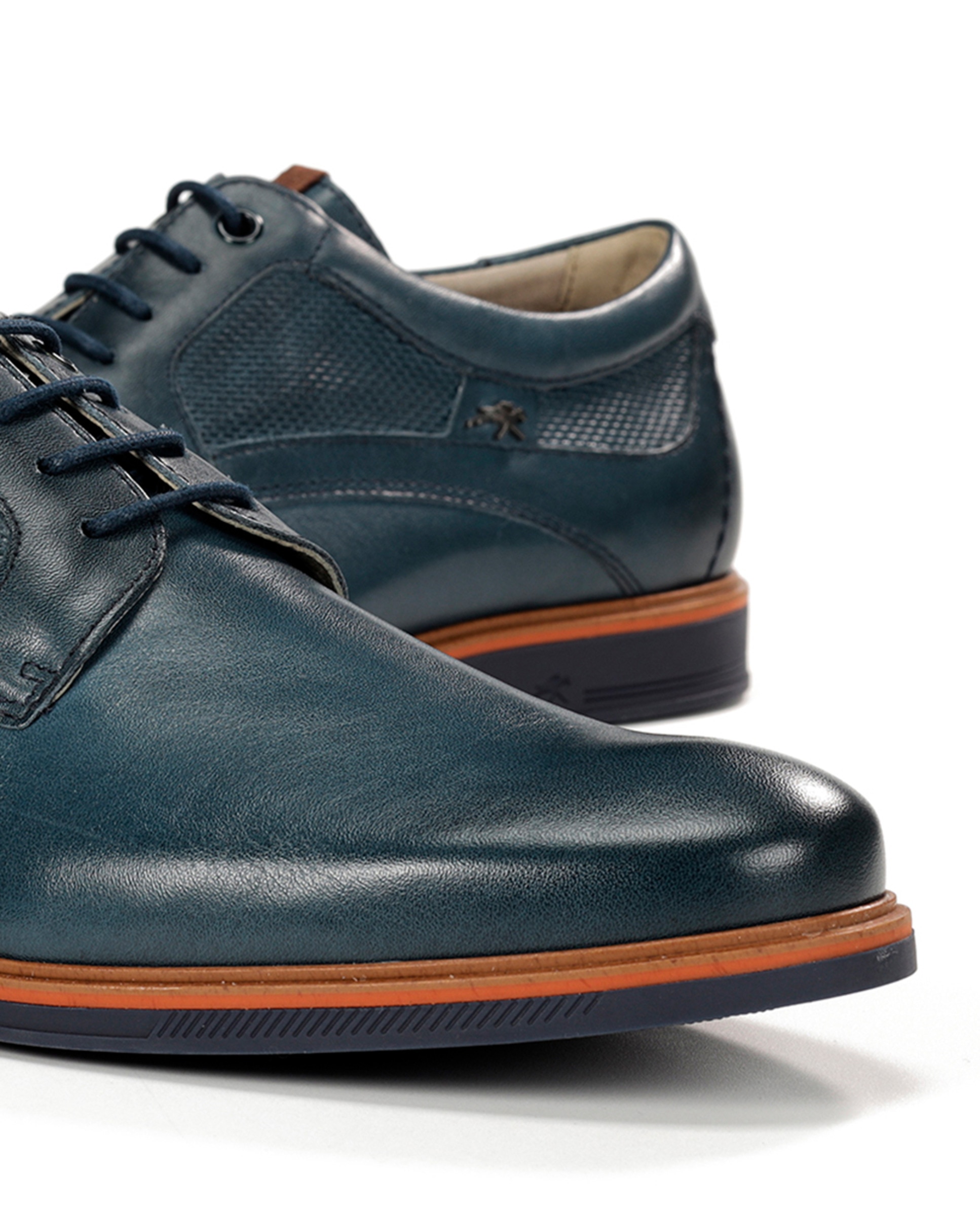 Bluchers em Pele Azul-marinho-7