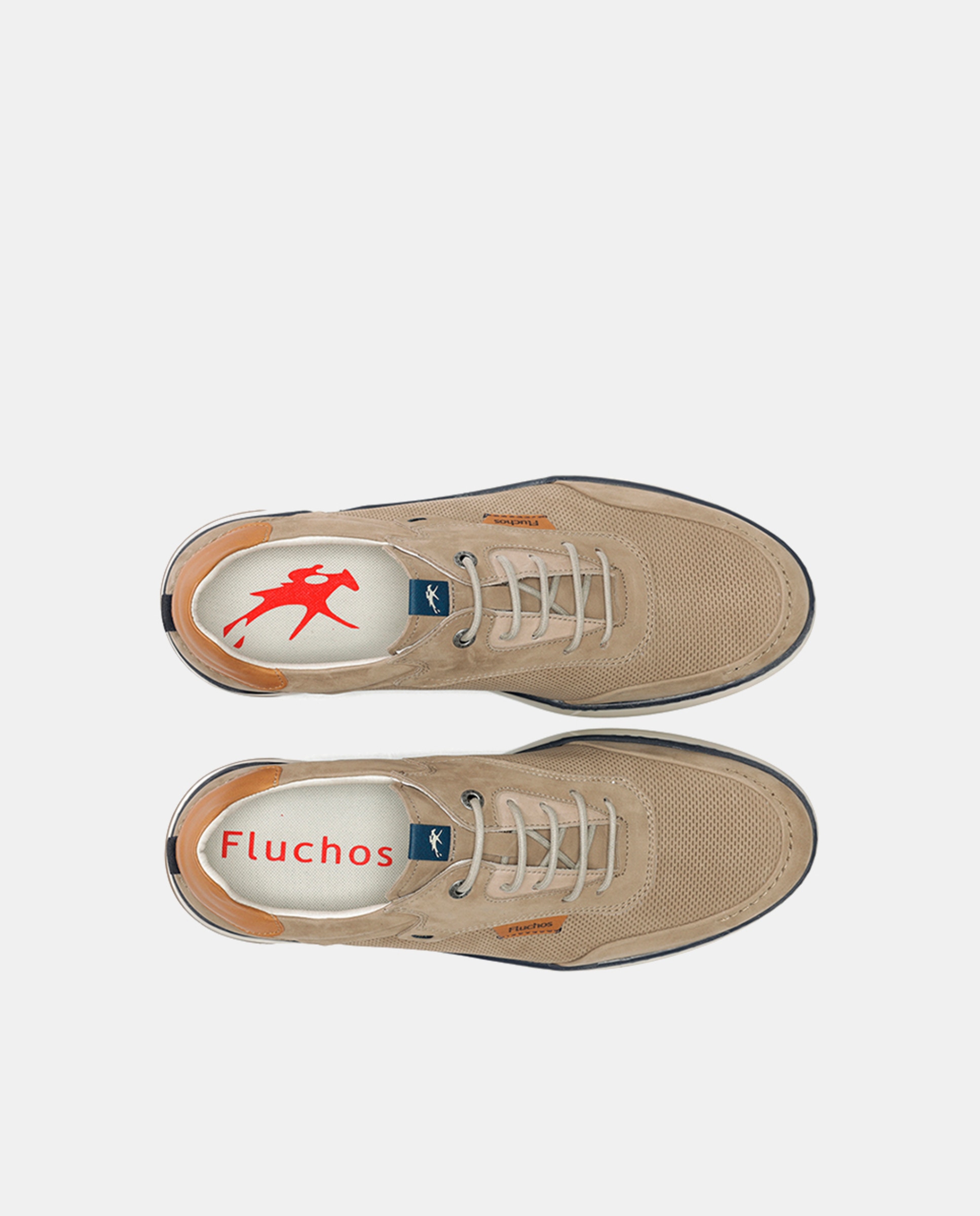 Sapatos em Pele com Atacadores Natural-5