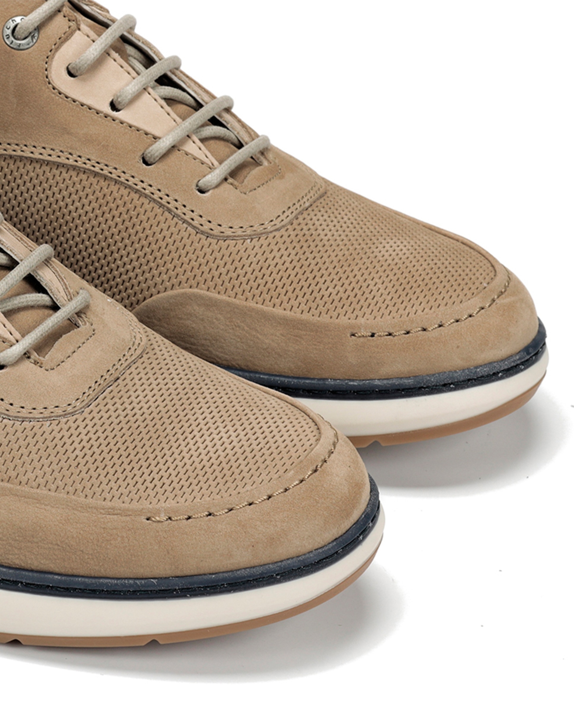 Sapatos em Pele com Atacadores Natural-6