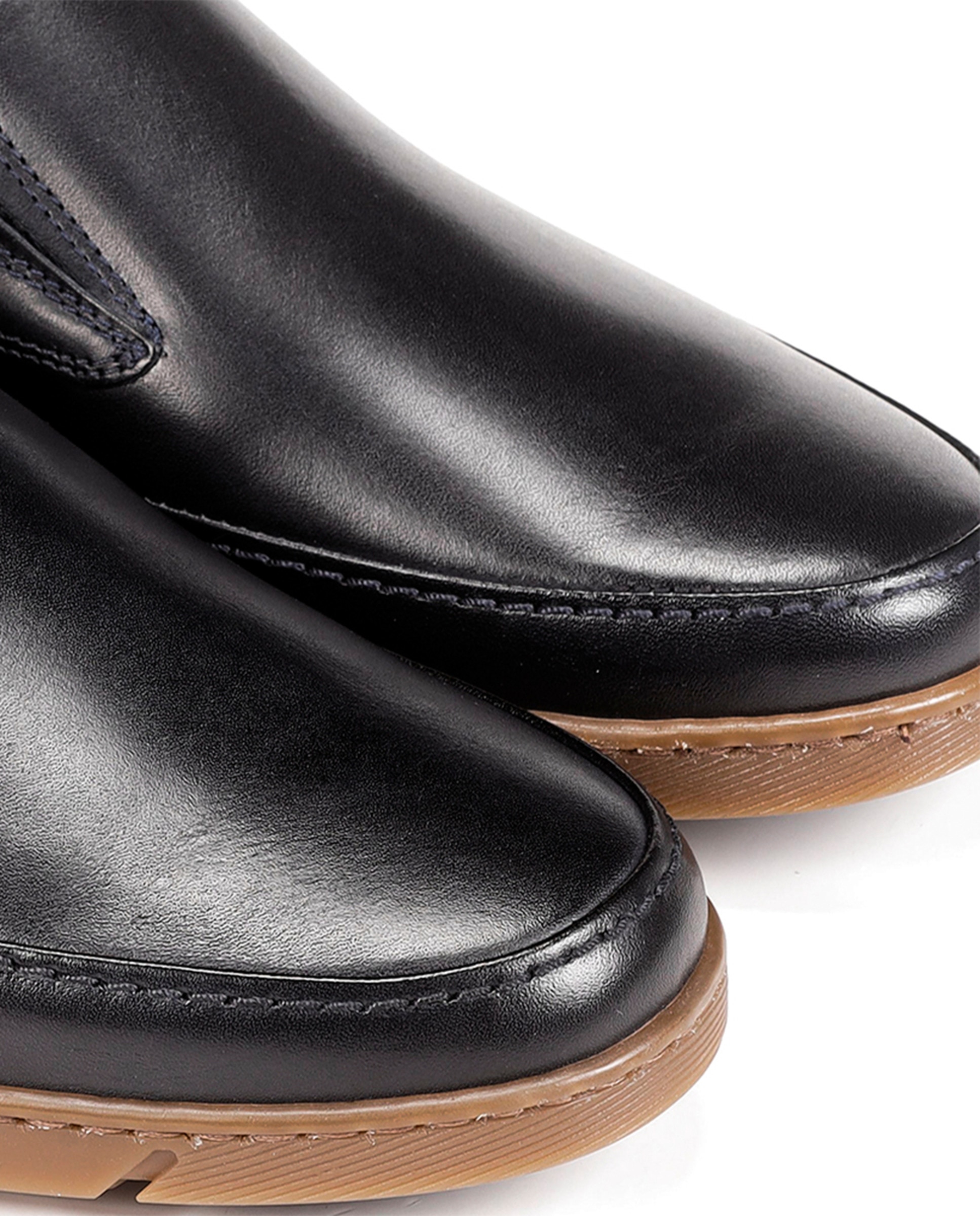 Mocassins em Pele com Sola Flexível Azul-marinho-6