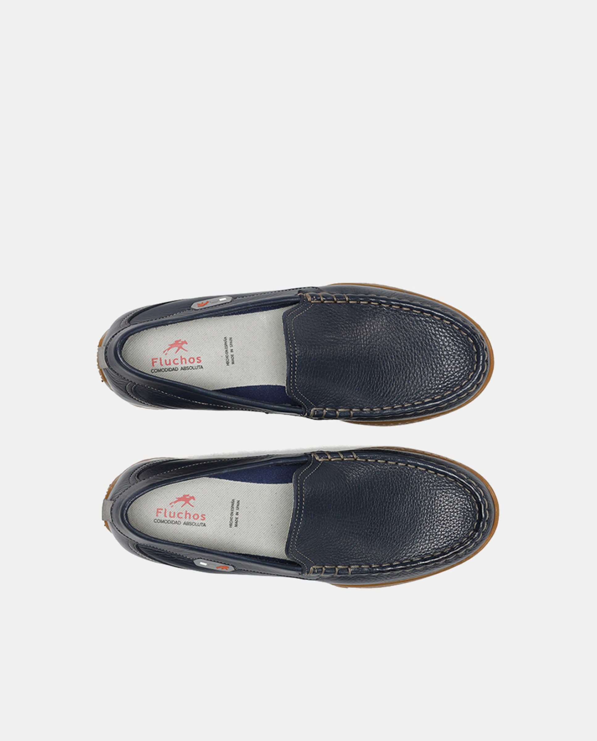 Mocassins em Pele Azul-marinho-5