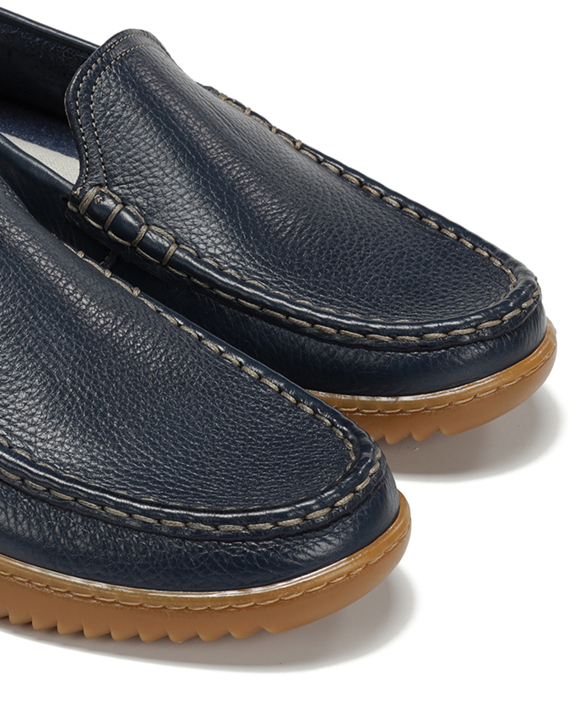 Mocassins em Pele Azul-marinho-6