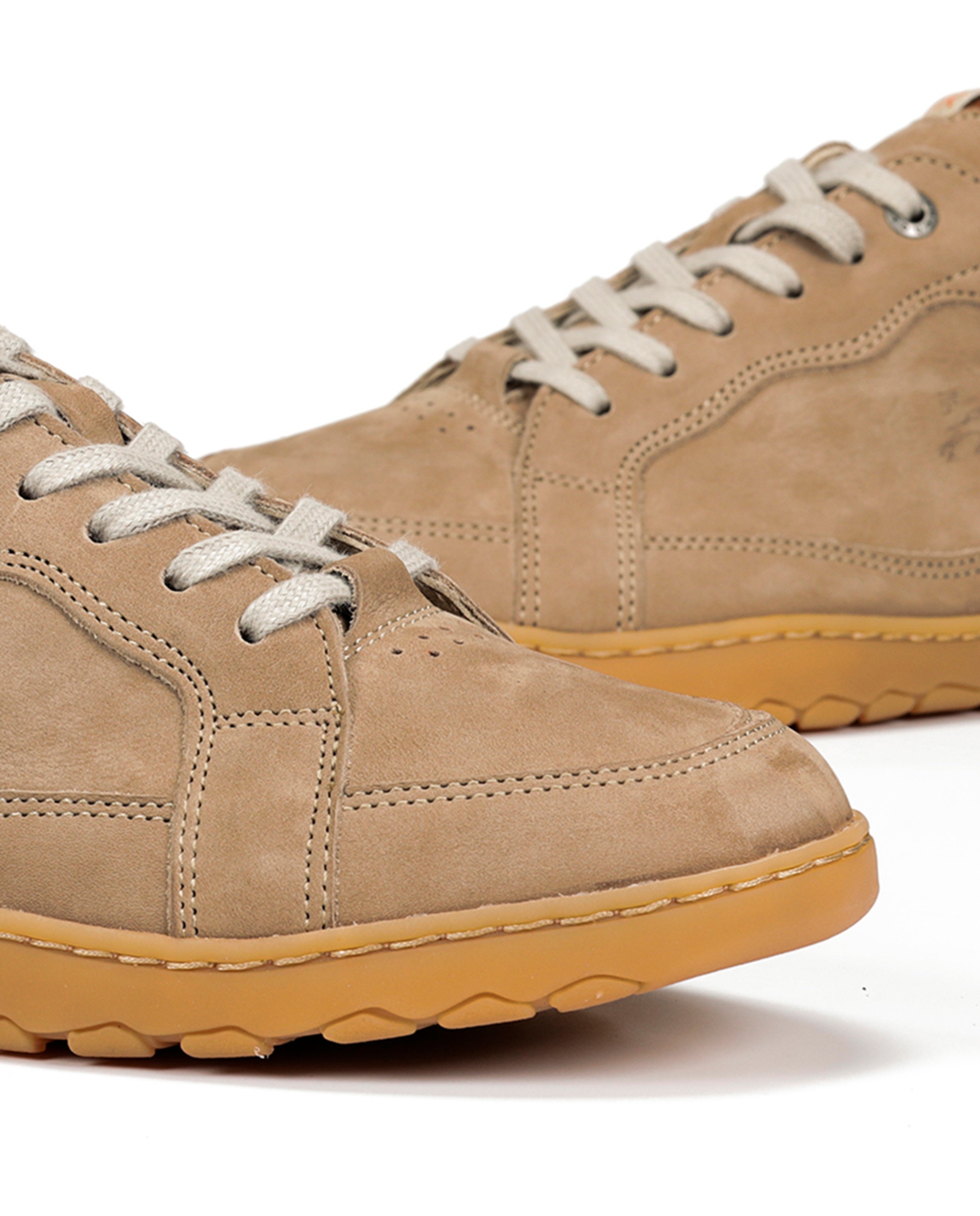 Sapatos em Pele com Atacadores Natural-7