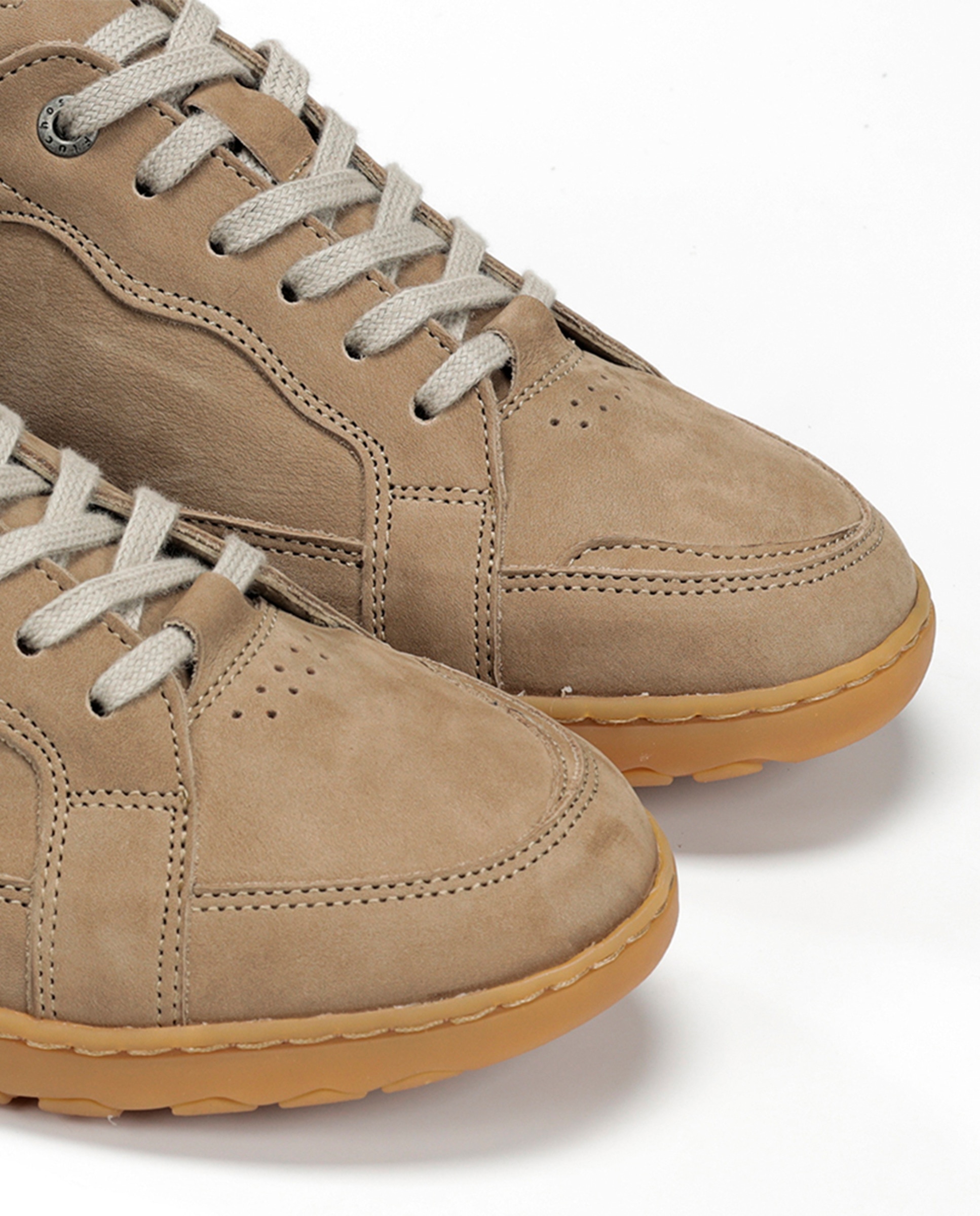 Sapatos em Pele com Atacadores Natural-6