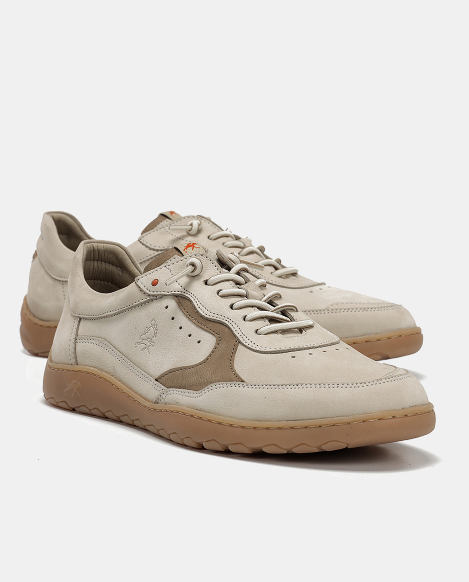 Sapatos em Pele com Atacadores Elásticos Natural-7