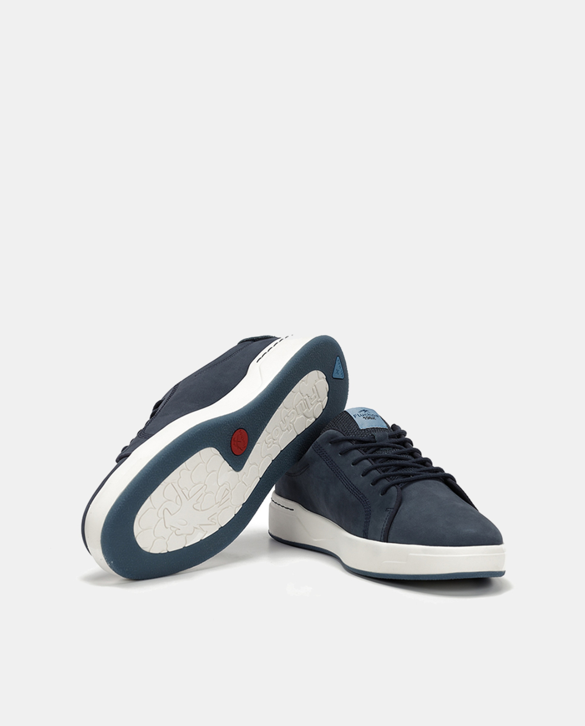 Sapatos em Pele com Atacadores Azul-marinho-4