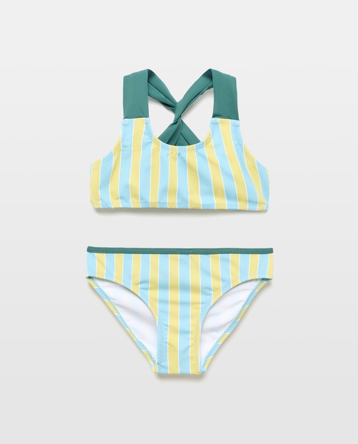 Imagen 0 de Bikini niña sencillo rayas