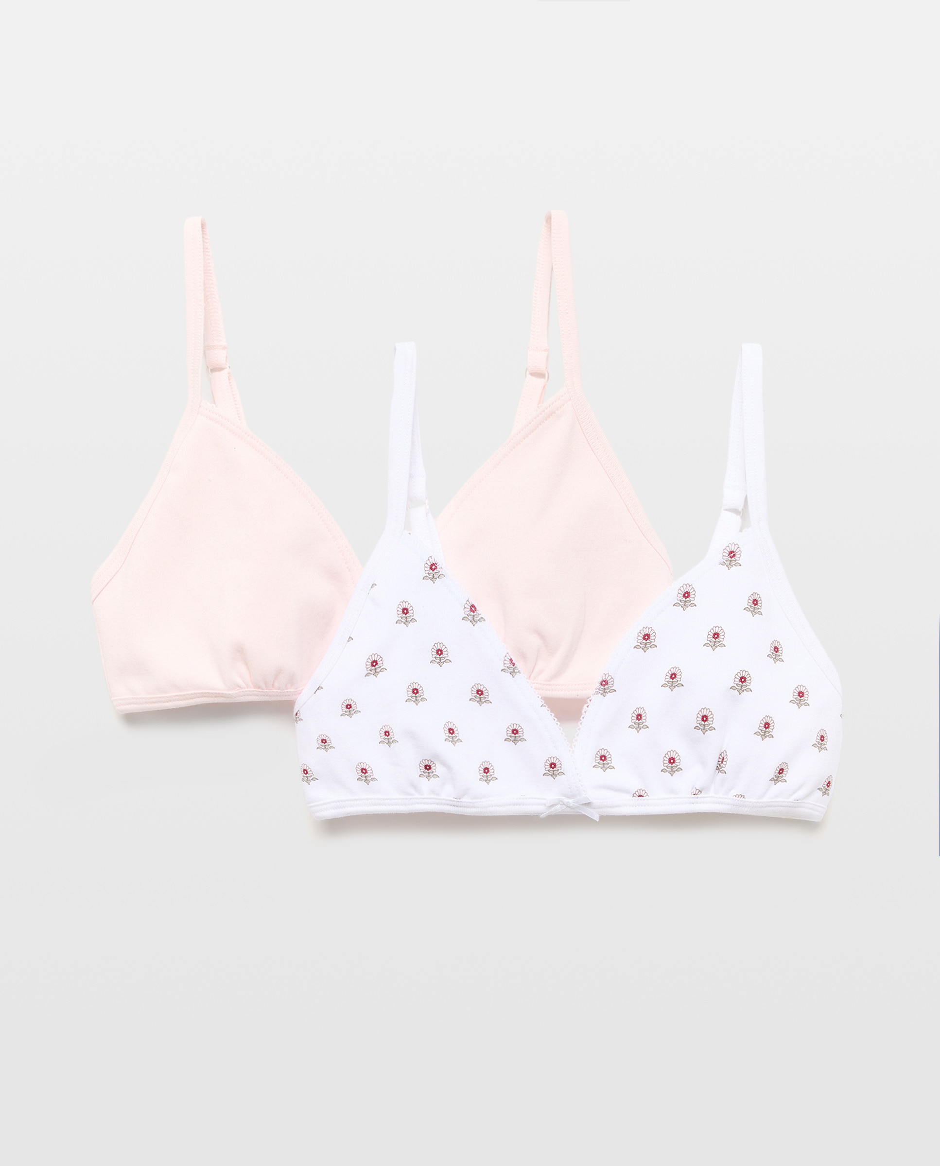 Imagem 0 de Pack de 2 Tops Triangulares com Estampado de Fantasia