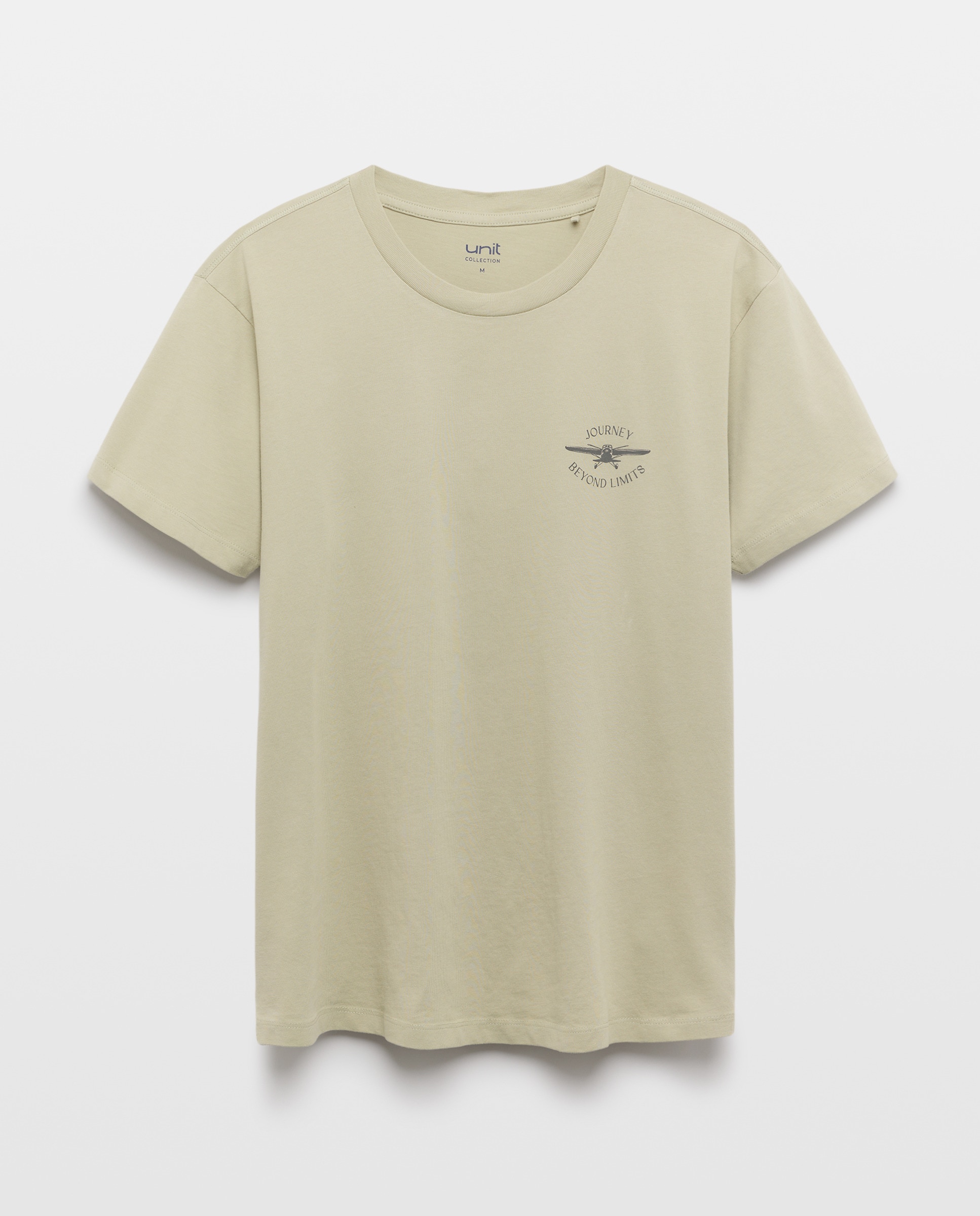 Camiseta de hombre manga corta JOURNEY BEYOND LIMITS 510 Verde claro-4