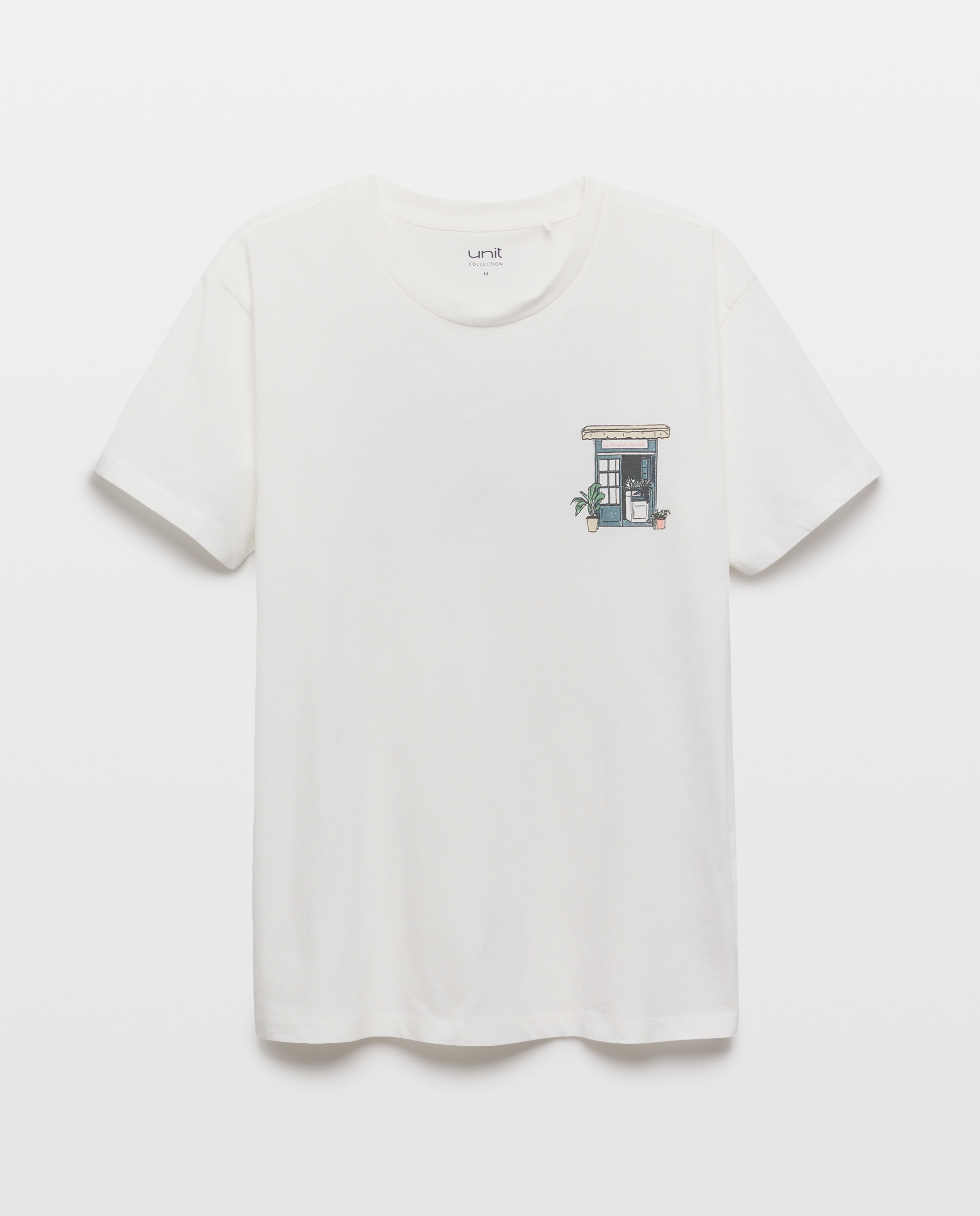 Camiseta de hombre manga corta Le Fleuriste Parfait 120 Crudo-4