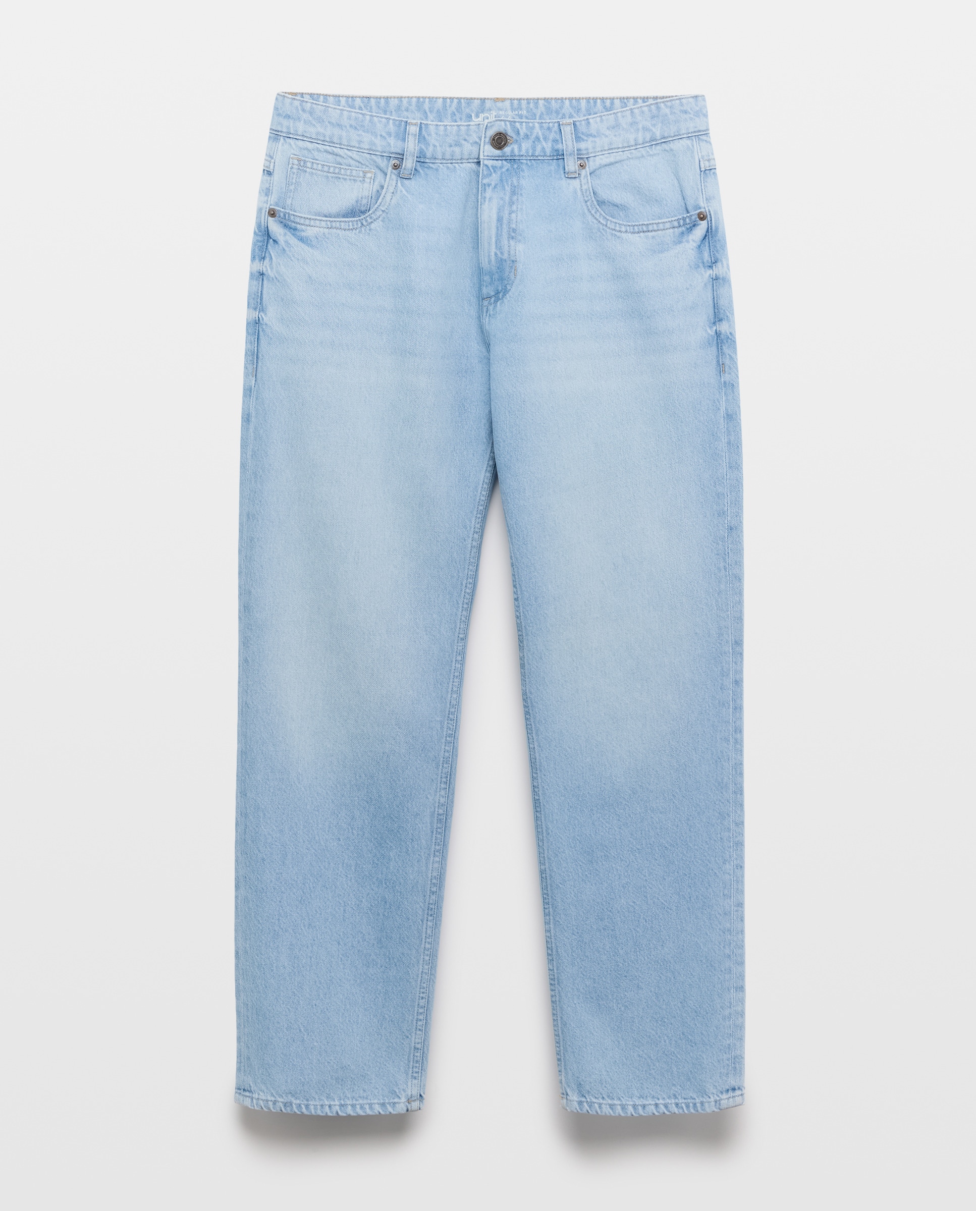 Pantalón vaquero hombre regular fit 100% algodón Cerúleo-4