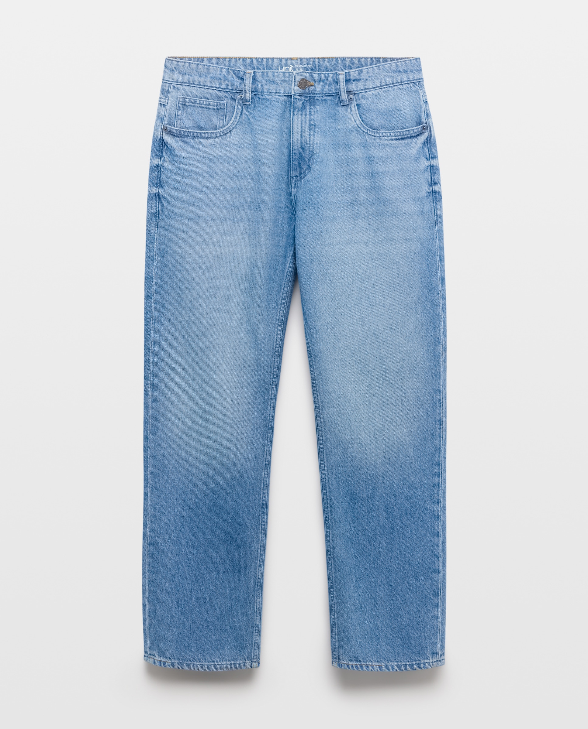 Pantalón vaquero hombre regular fit 100% algodón Azul pálido-4