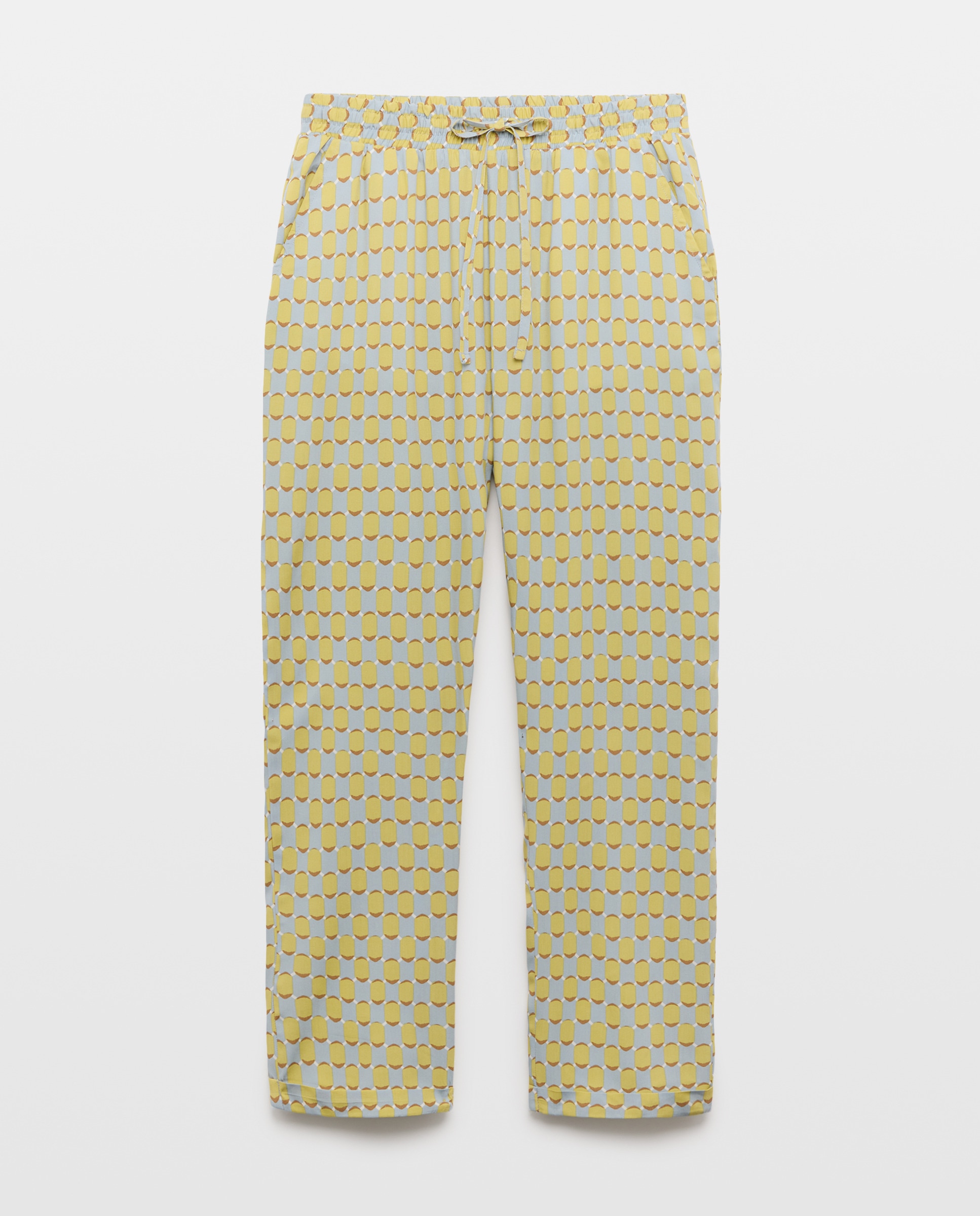 Pantalón de mujer estampado Verde-4