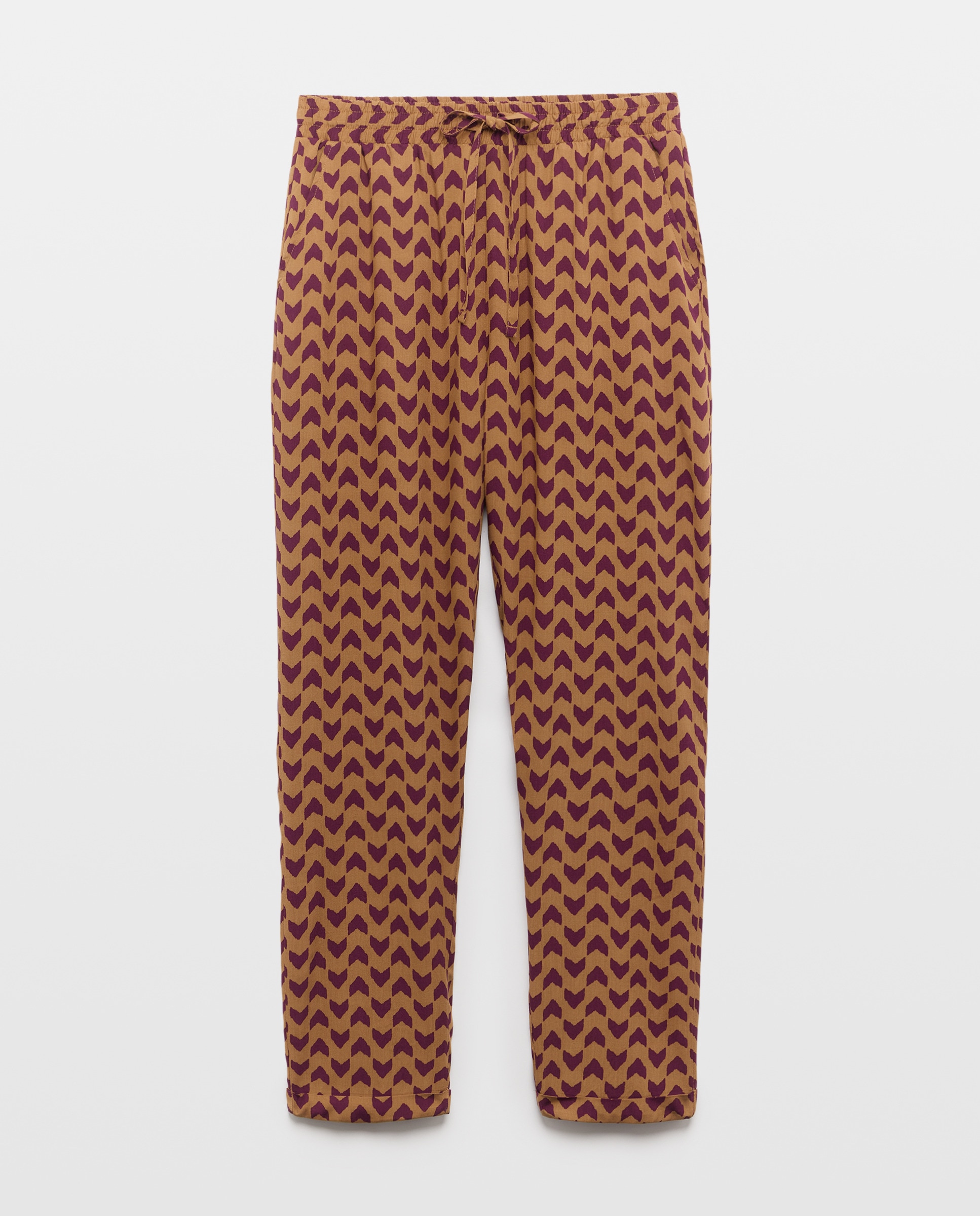 Pantalón de mujer estampado Multicolor-3