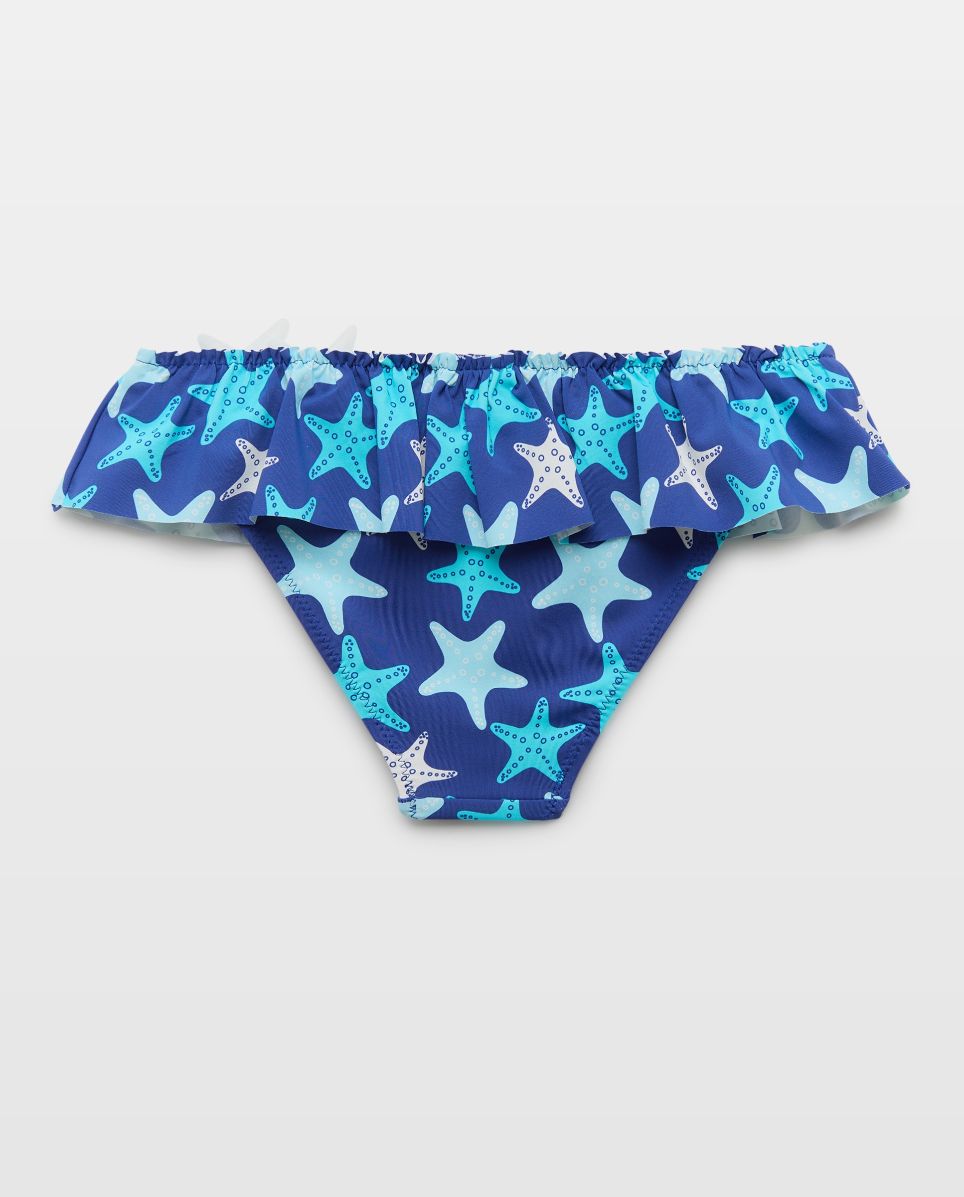 Cueca de Banho com Estrelas-do-Mar Azul-2