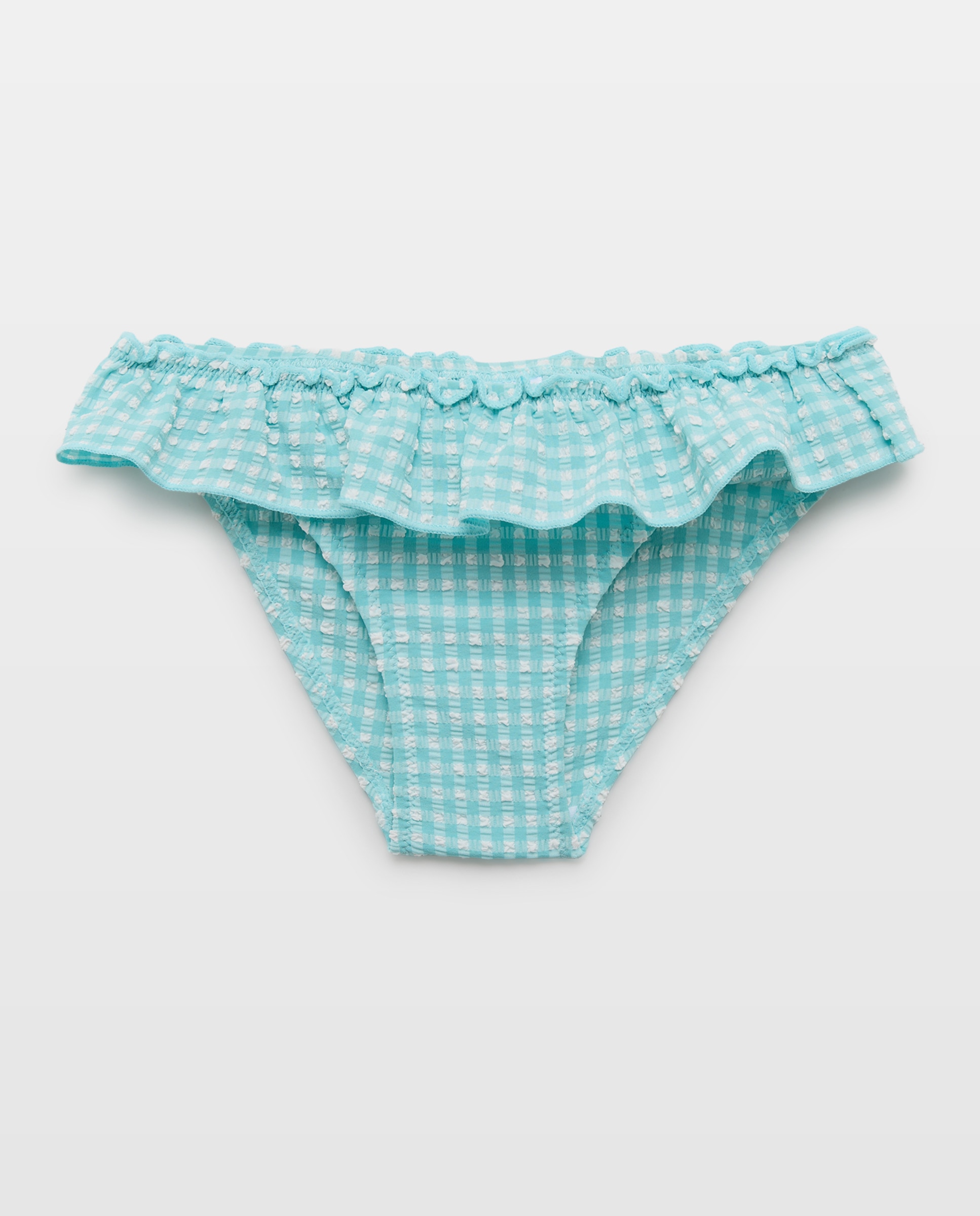 Imagem 0 de Cueca de Banho Vichy com Folho no Decote