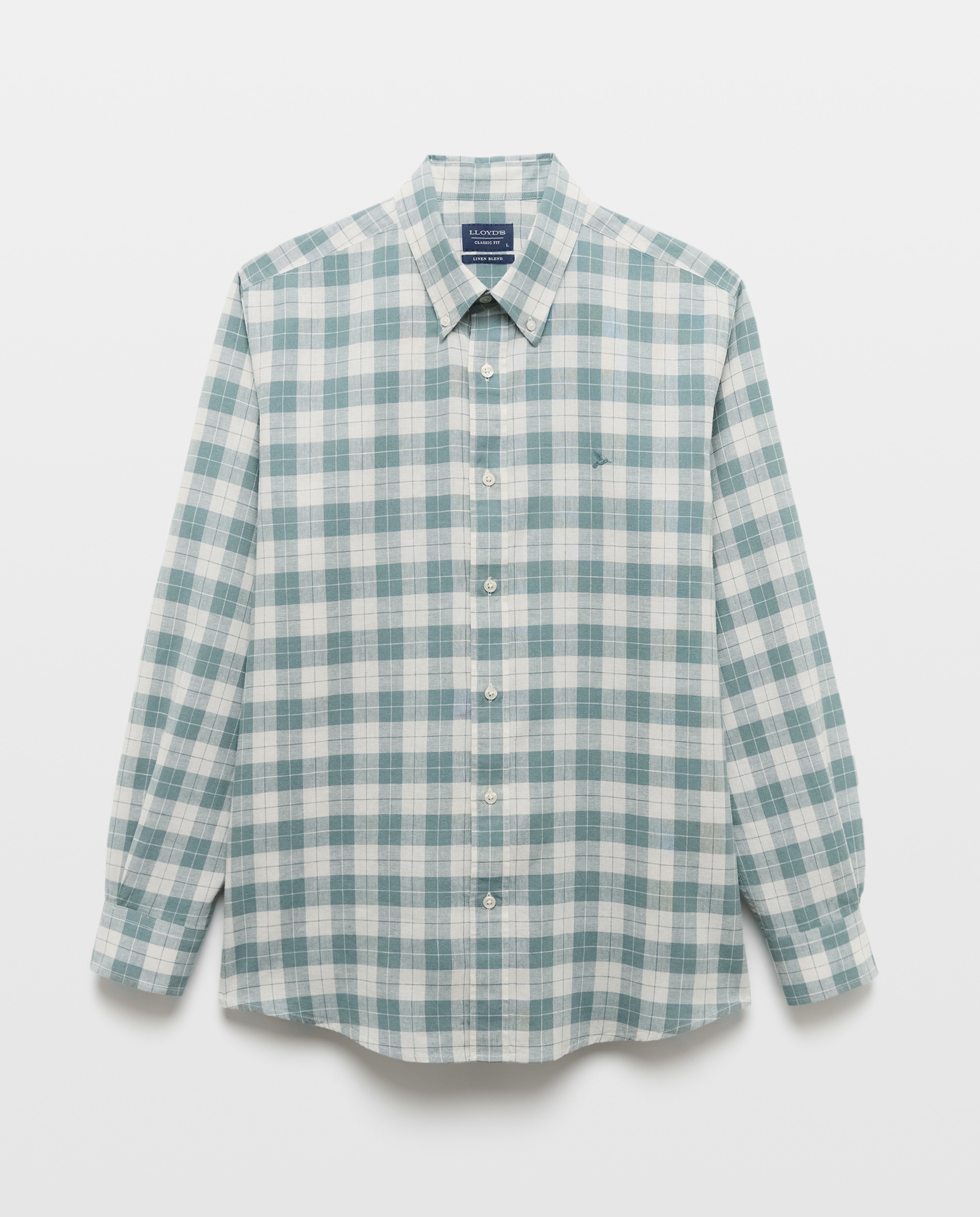 Camisa de Linho Classic Fit Verde-4
