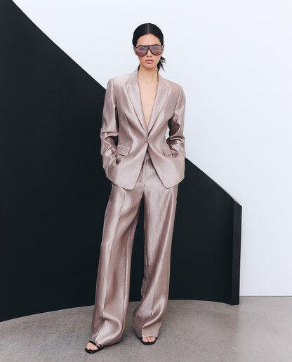 Imagen 0 de Pantalón traje de mujer laminado