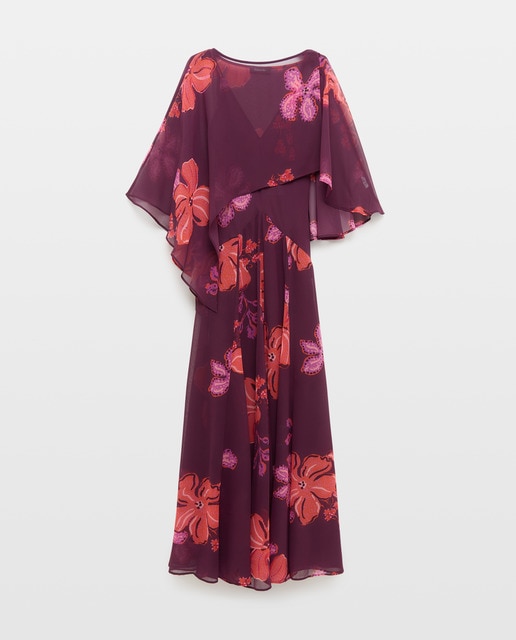 Imagem 0 de Vestido Estampado Comprido com Alças