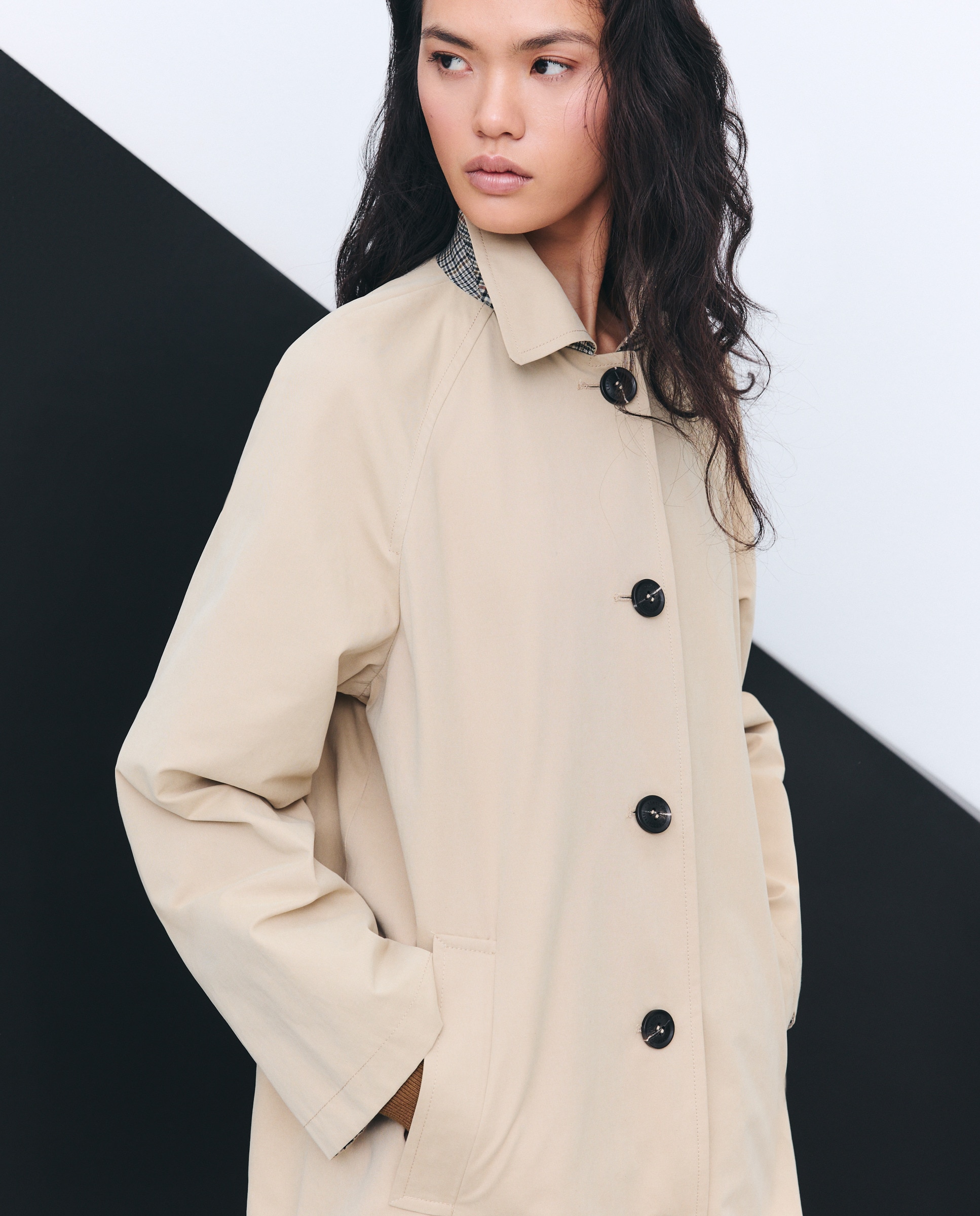 Canadiana Reversível Bege-4