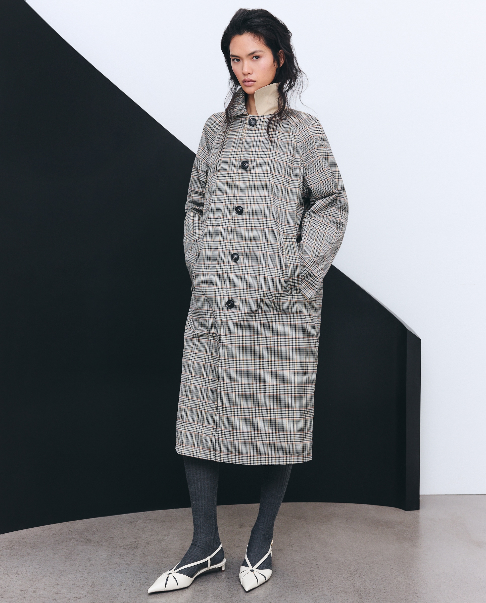 Canadiana Reversível Bege-5