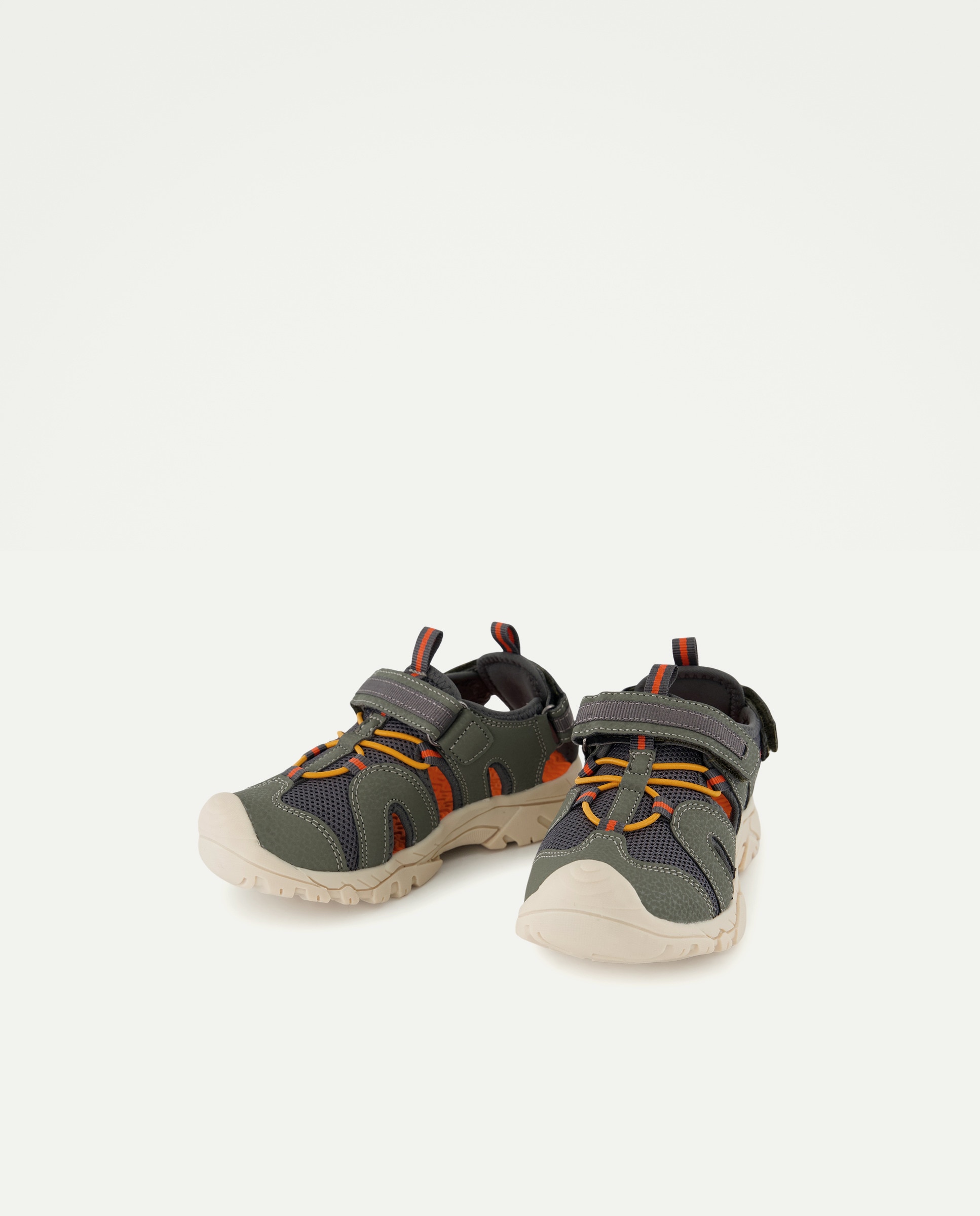 Sandálias Estilo Acampamento 820 Cinzento Médio-2