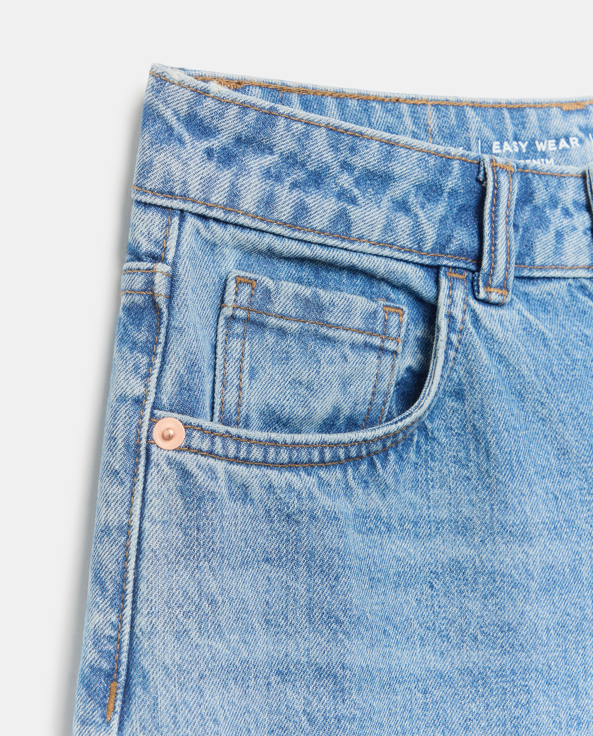 Bermudas de Ganga Compridas. Azul pálido-5