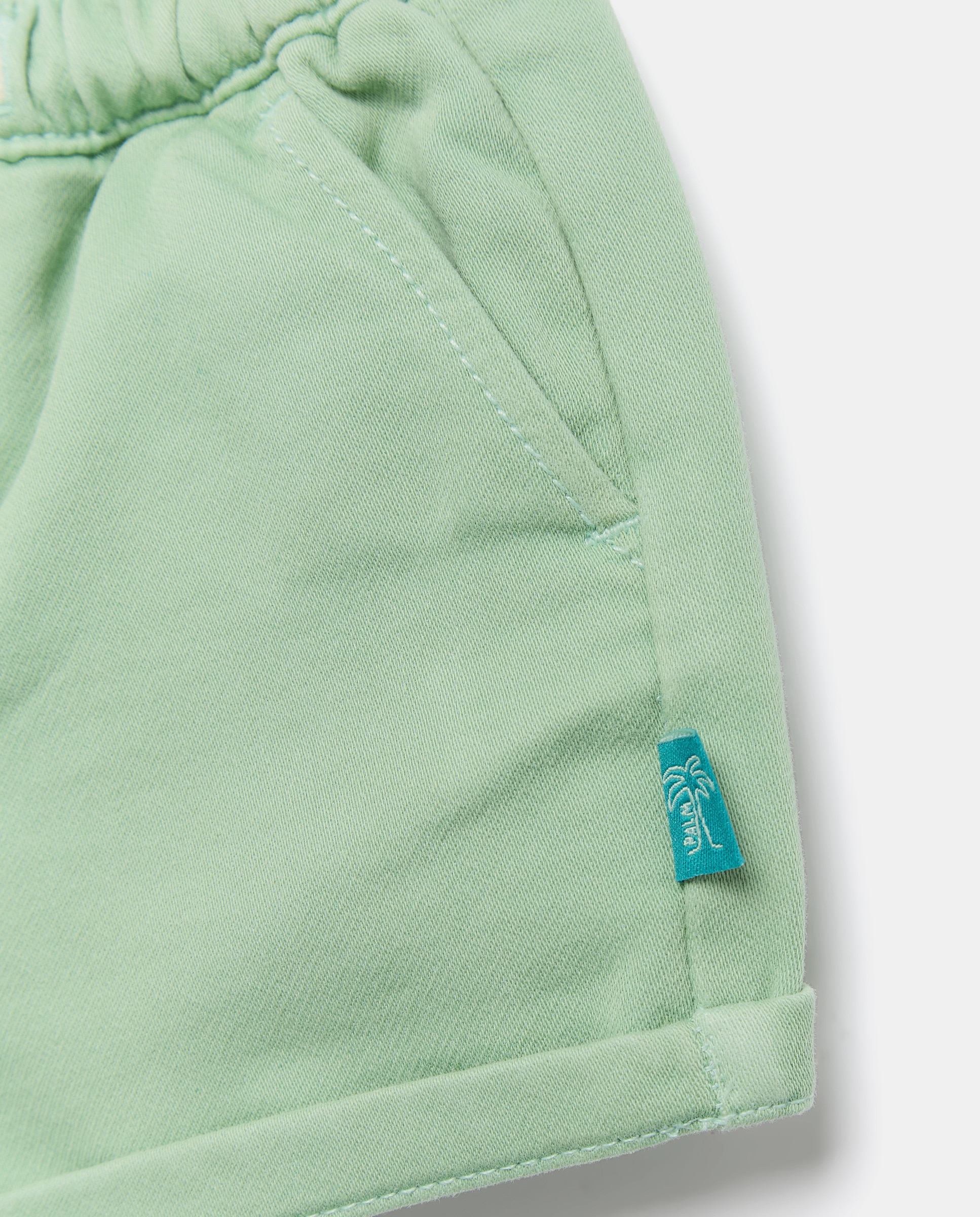 Bermudas de Felpa Plana de Bebé Baby El Corte Inglés Verde-3