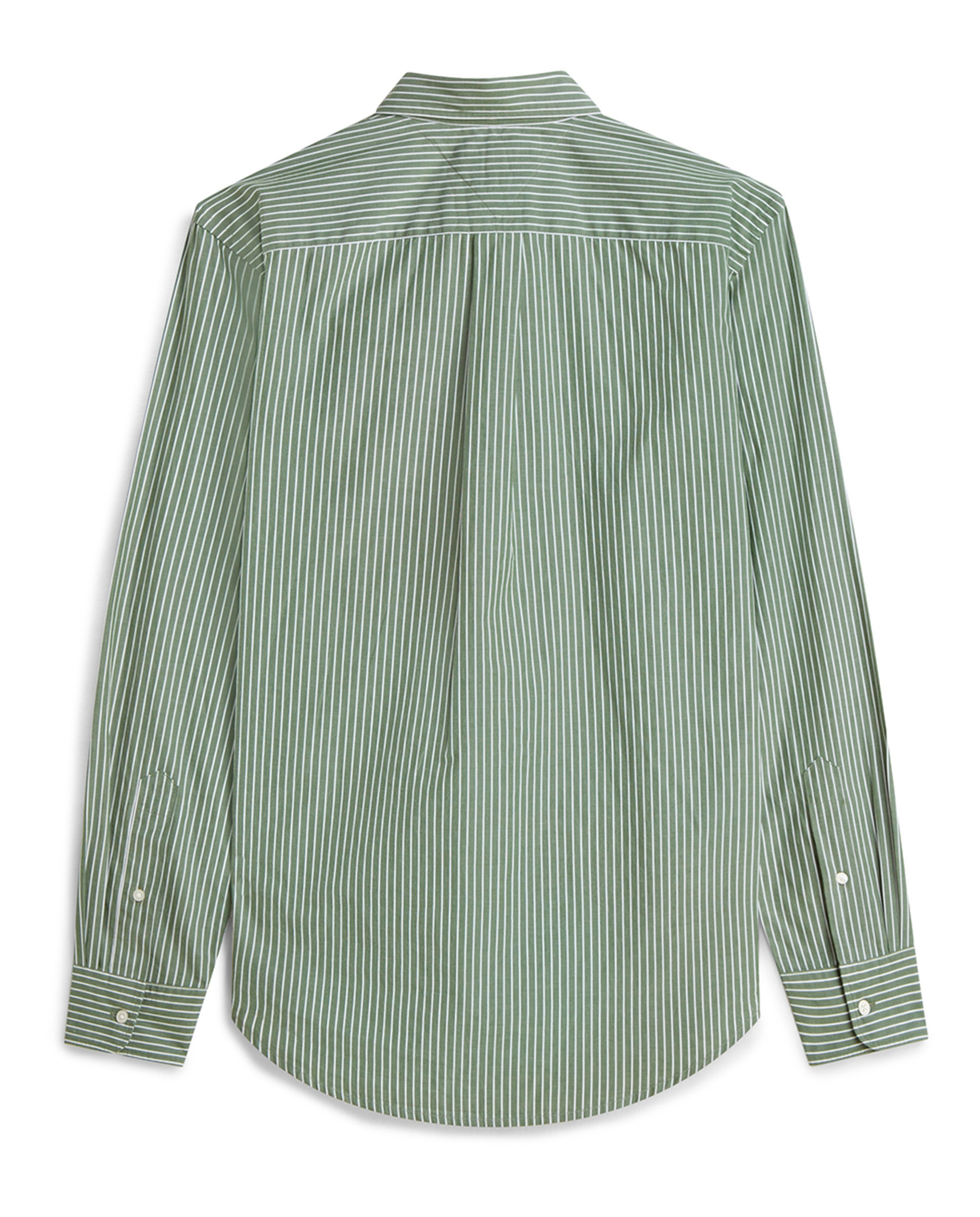 Camisa de Manga Comprida Estampada Tamanhos Grandes Verde-militar-2