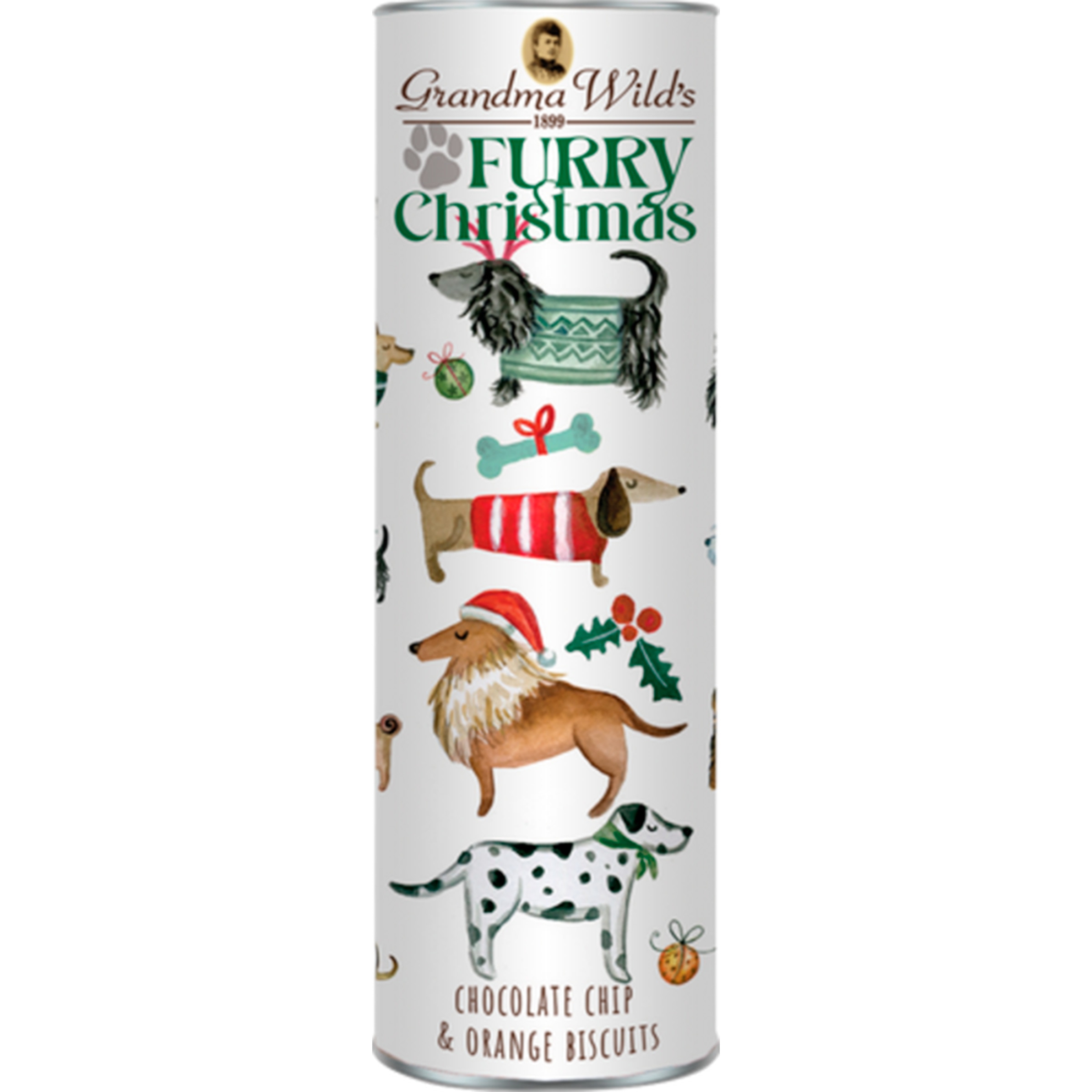 Bolachas de Chocolate e Laranja Natal embalagem 200 g
