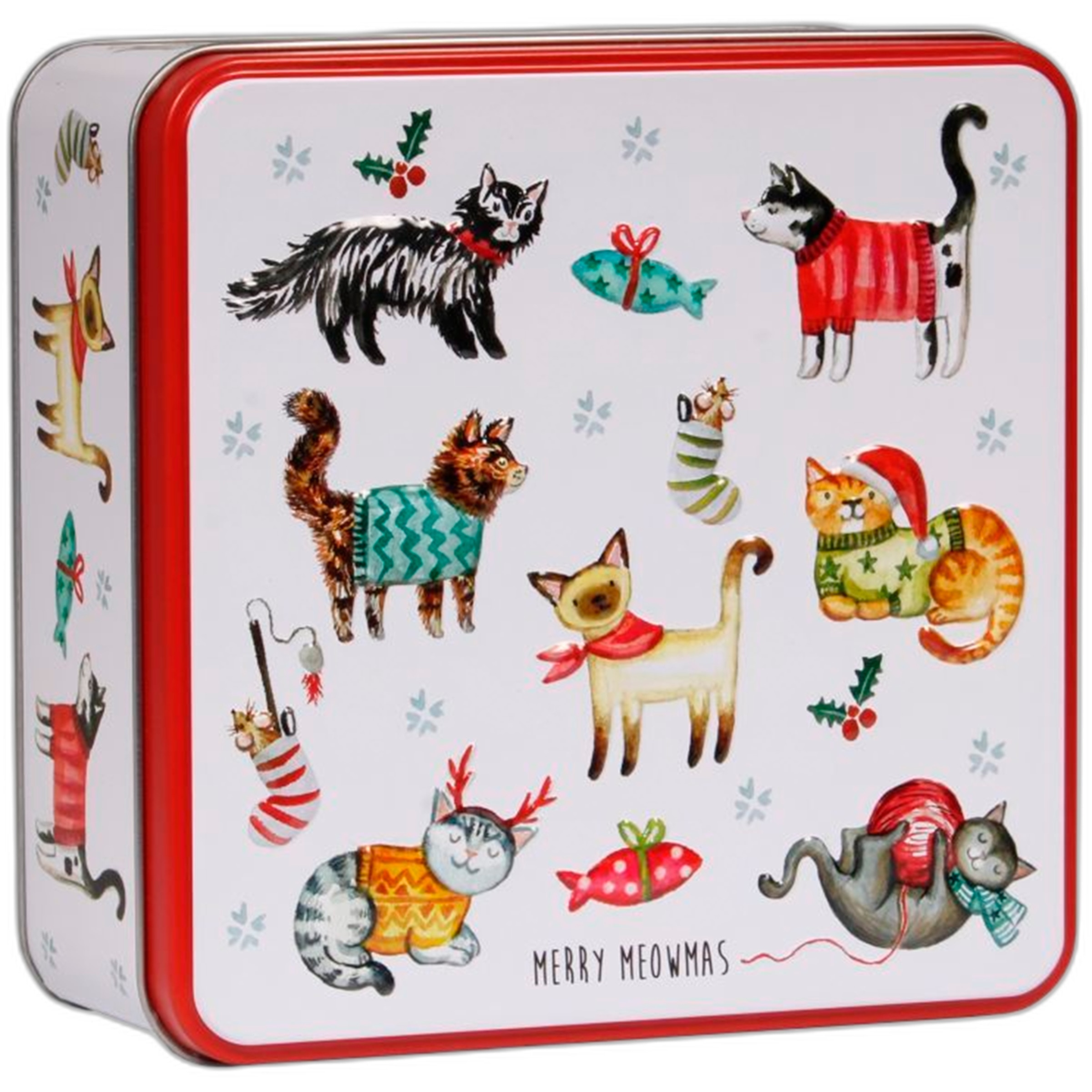 Bolachas Sortidas Merry Meowmas lata 160 g