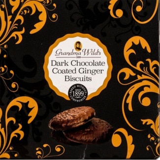 Bolachas de Gengibre Cobertas de Chocolate embalagem 200 g - Grandma Wild's