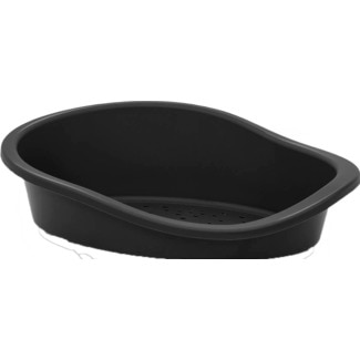 Cama para Cão Preta de Plástico 1 unidade - Mp Bergamo