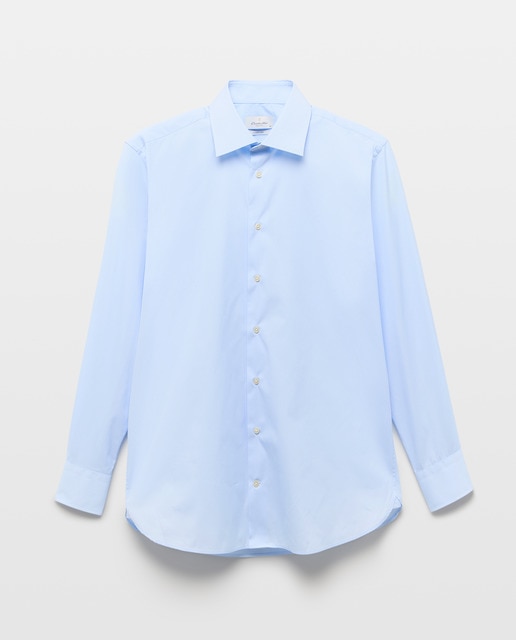 Imagem 0 de Camisa Clássica Lisa de Popelina