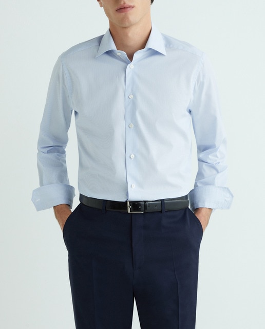 Imagen 0 de Camisa de popelín Classic Fit de hombre