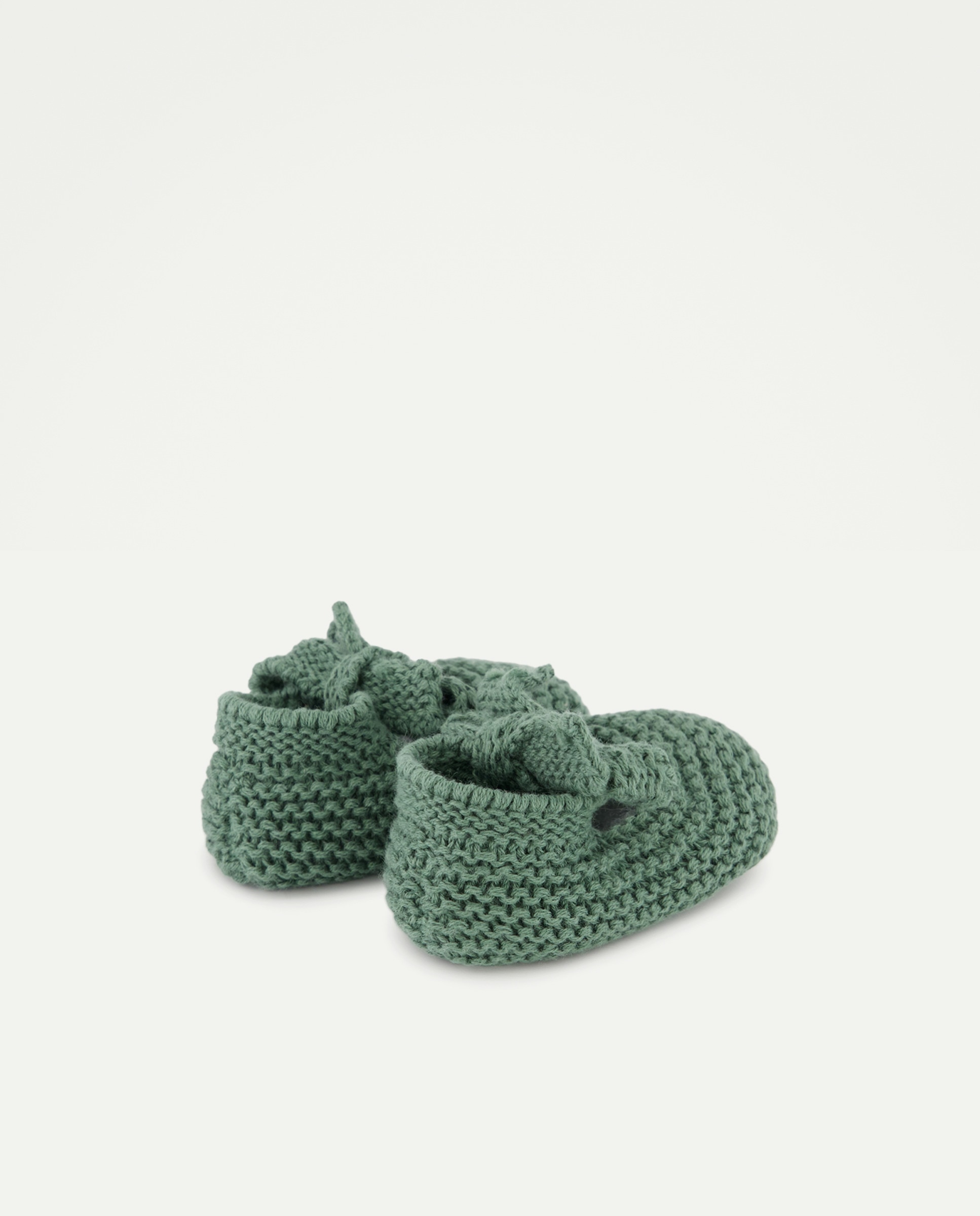 Patuco de recién nacido lazada 530 Verde oscuro-3