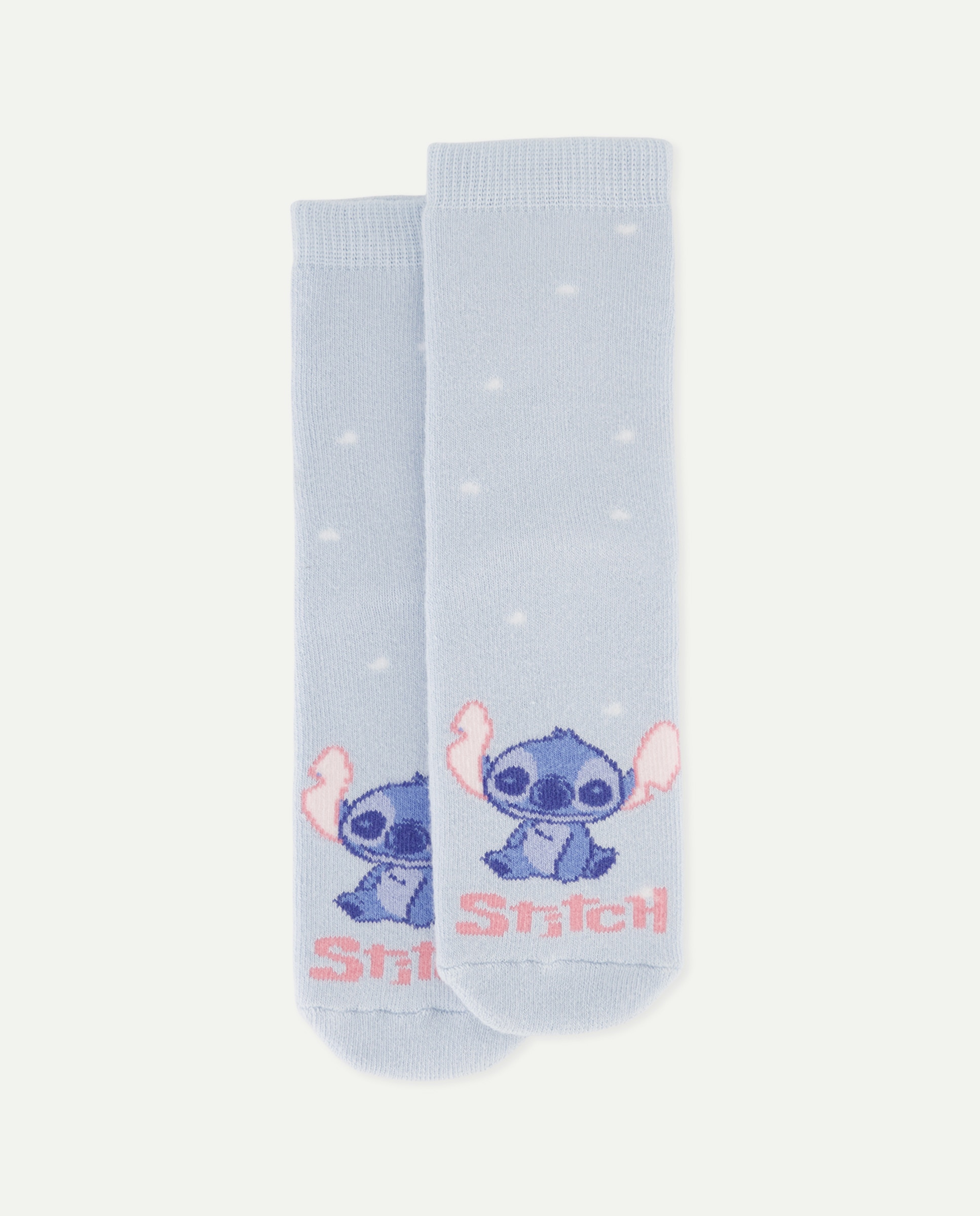 Imagem 0 de Meias Antiderrapantes de Bebé com Estampado Stitch e Corações