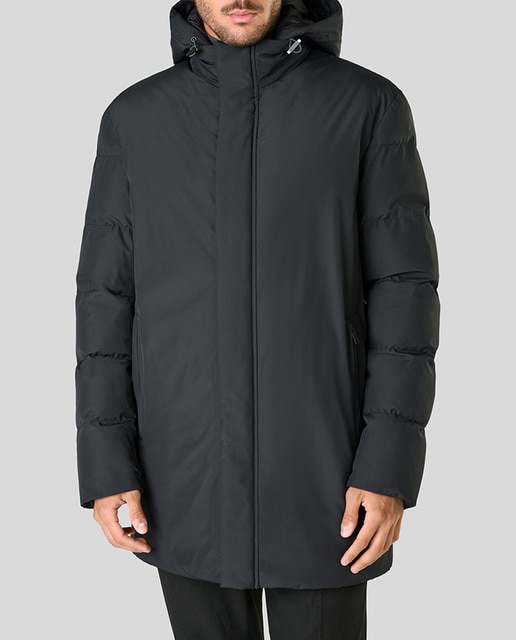 Imagen 0 de Parka de hombre con capucha desmontable con espalda acolchada