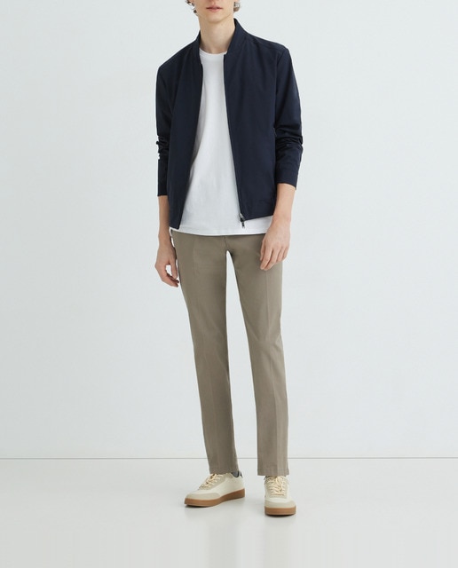 Imagen 0 de Cazadora Cromdaltex cuello de punto bomber con cremallera central waterproof