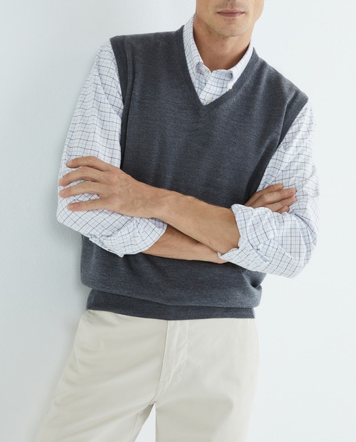 Imagen 0 de Chaleco de lana 100% merino