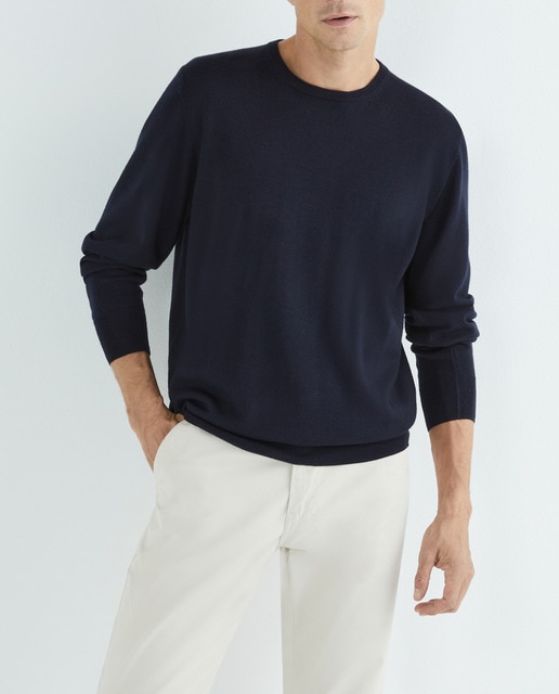 Imagen 0 de Jersey de lana 100% merino  con el cuello redondo