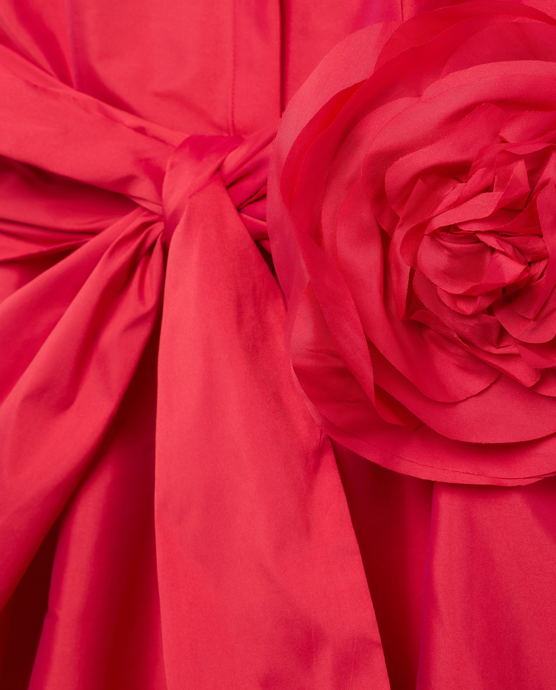 Vestido comprido com volume 600 Vermelho-5