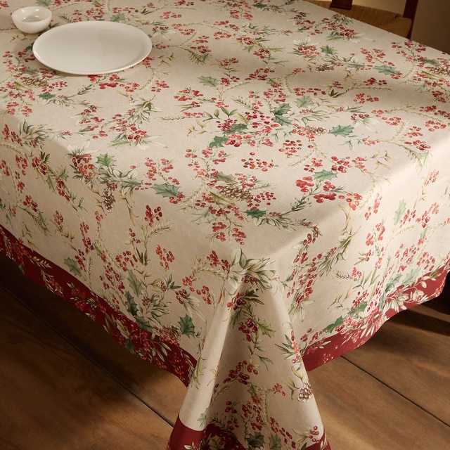 Imagem 0 de Toalha de Mesa de Linho e Algodão Grinalda