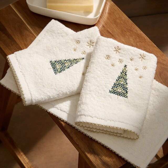 Imagem 0 de Conjunto de 3 Toalhas de Bidé de Algodão 480 g/m2 Tries