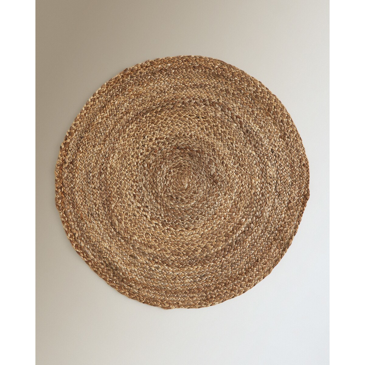 Tapete Redondo Vegetal Tobago Bege-2